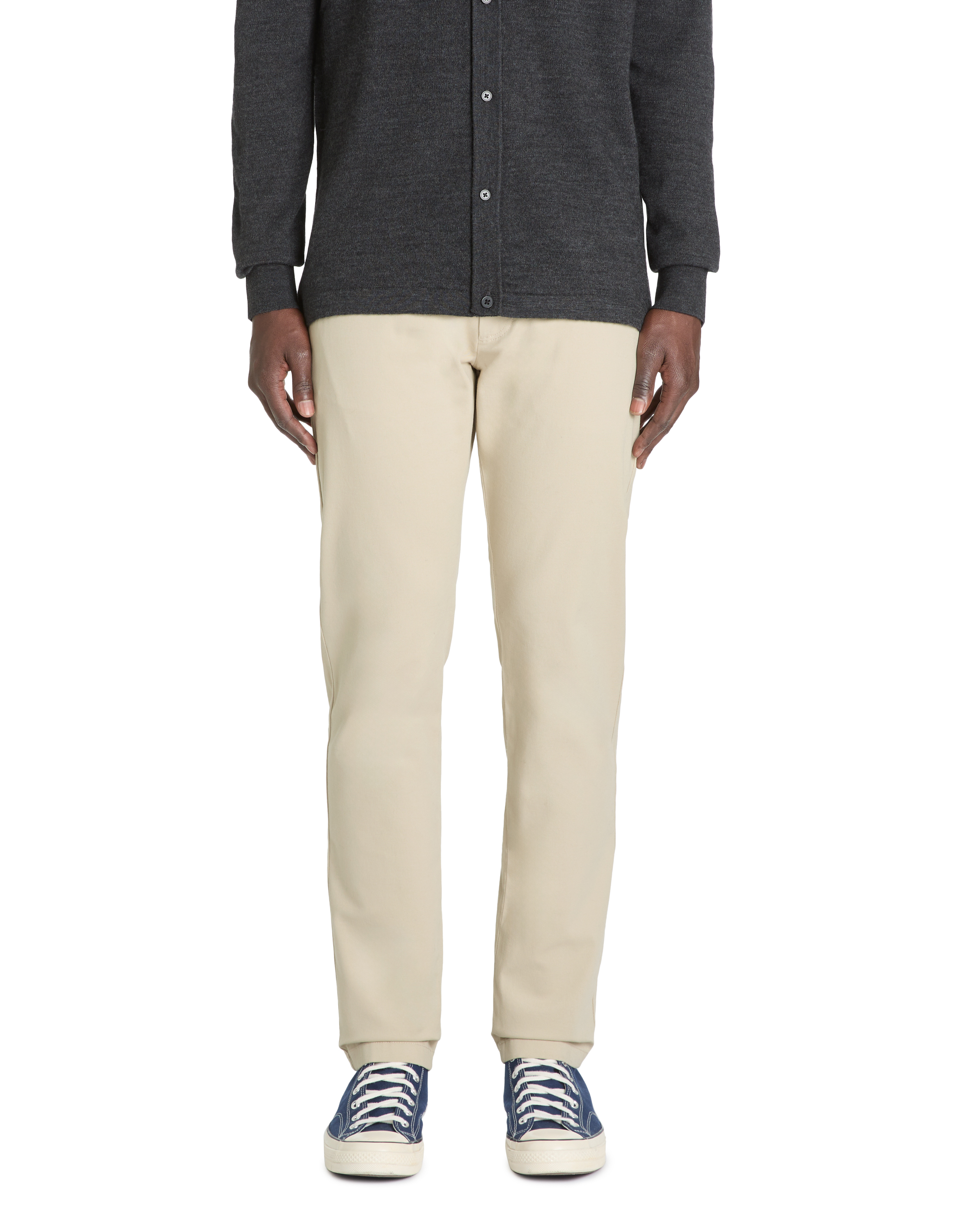 Pantalon chino slim en coton stretch - camaieu - Modalova
