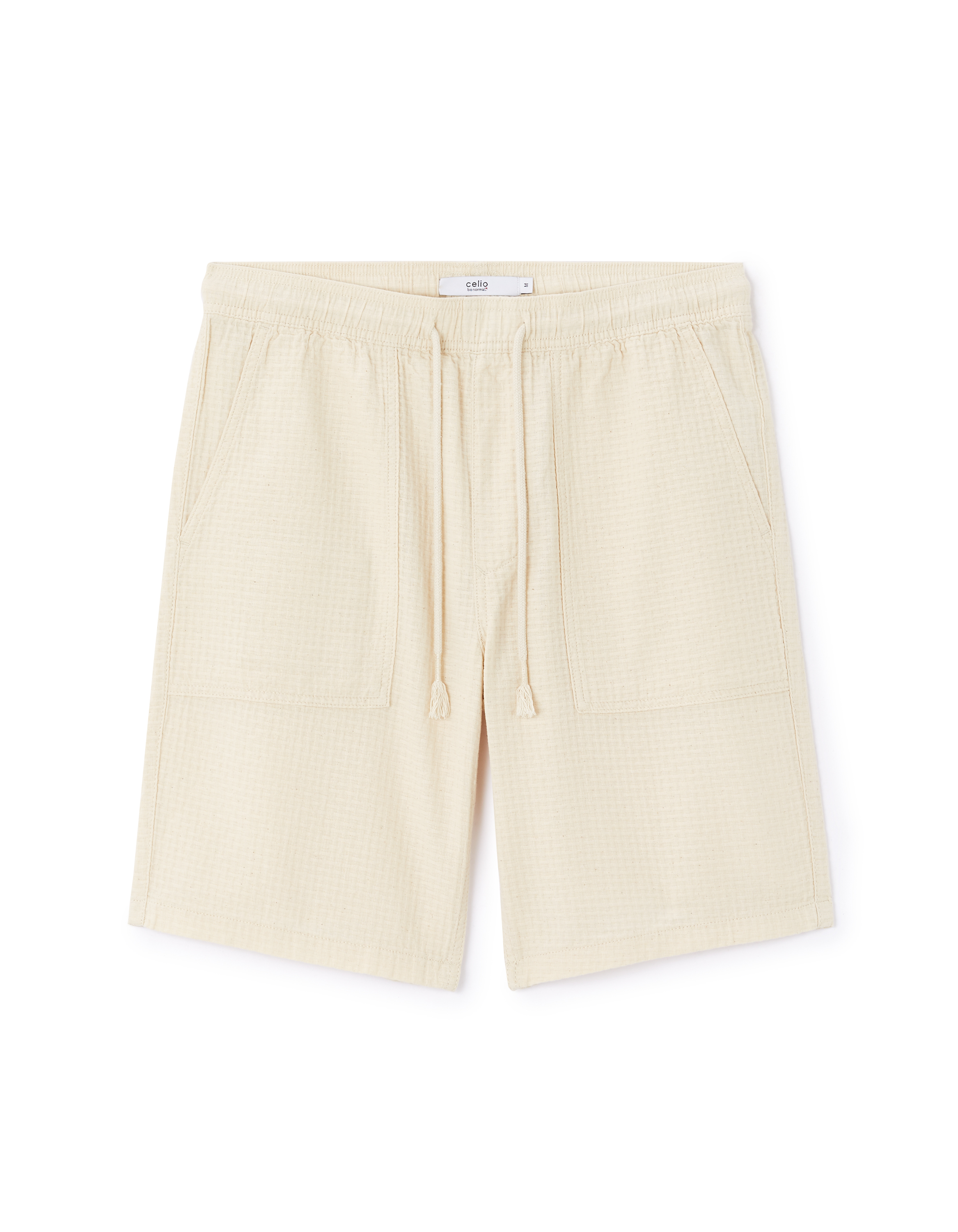 Bermuda 100% coton - beige