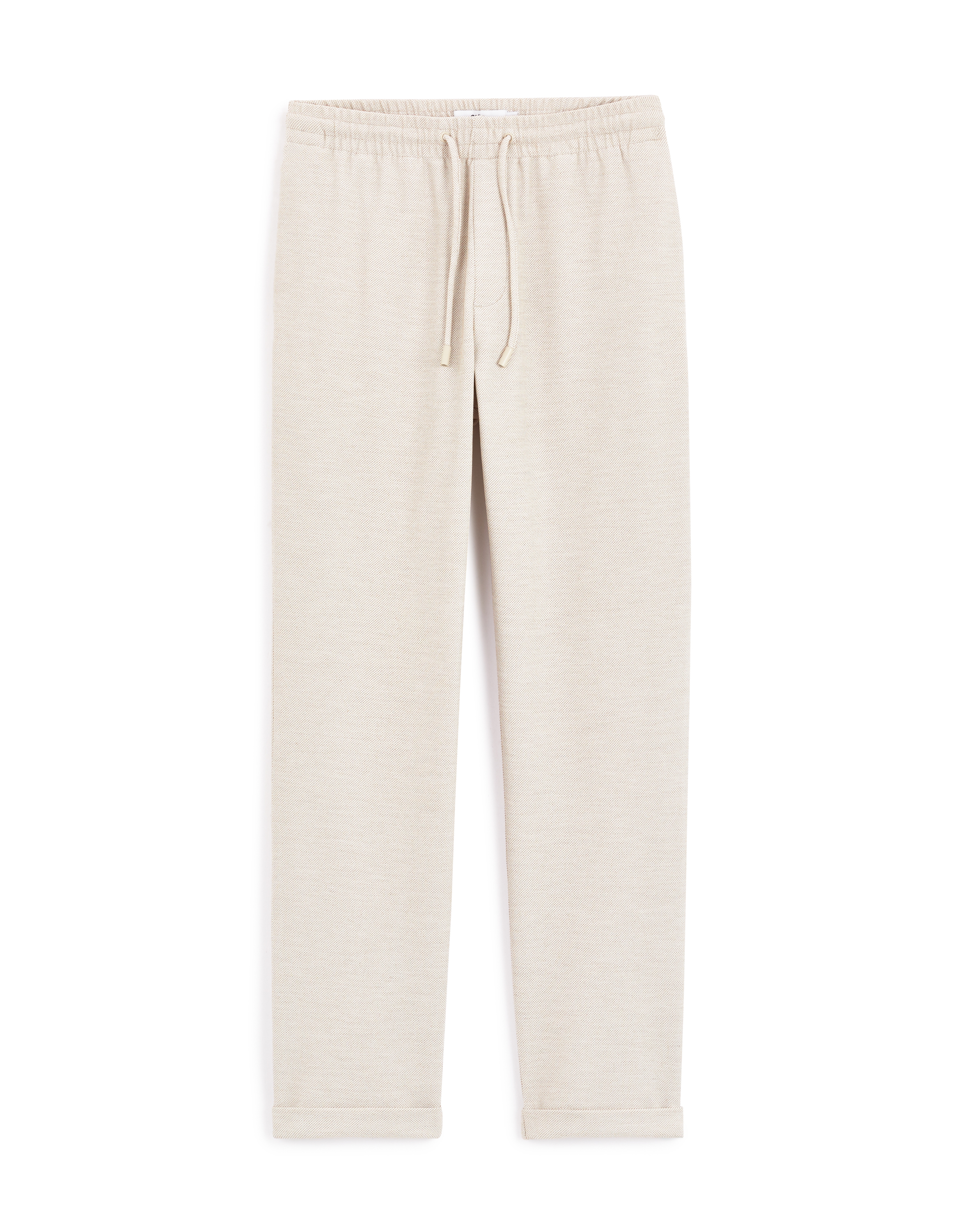 Pantalon slim coton stretch - beige