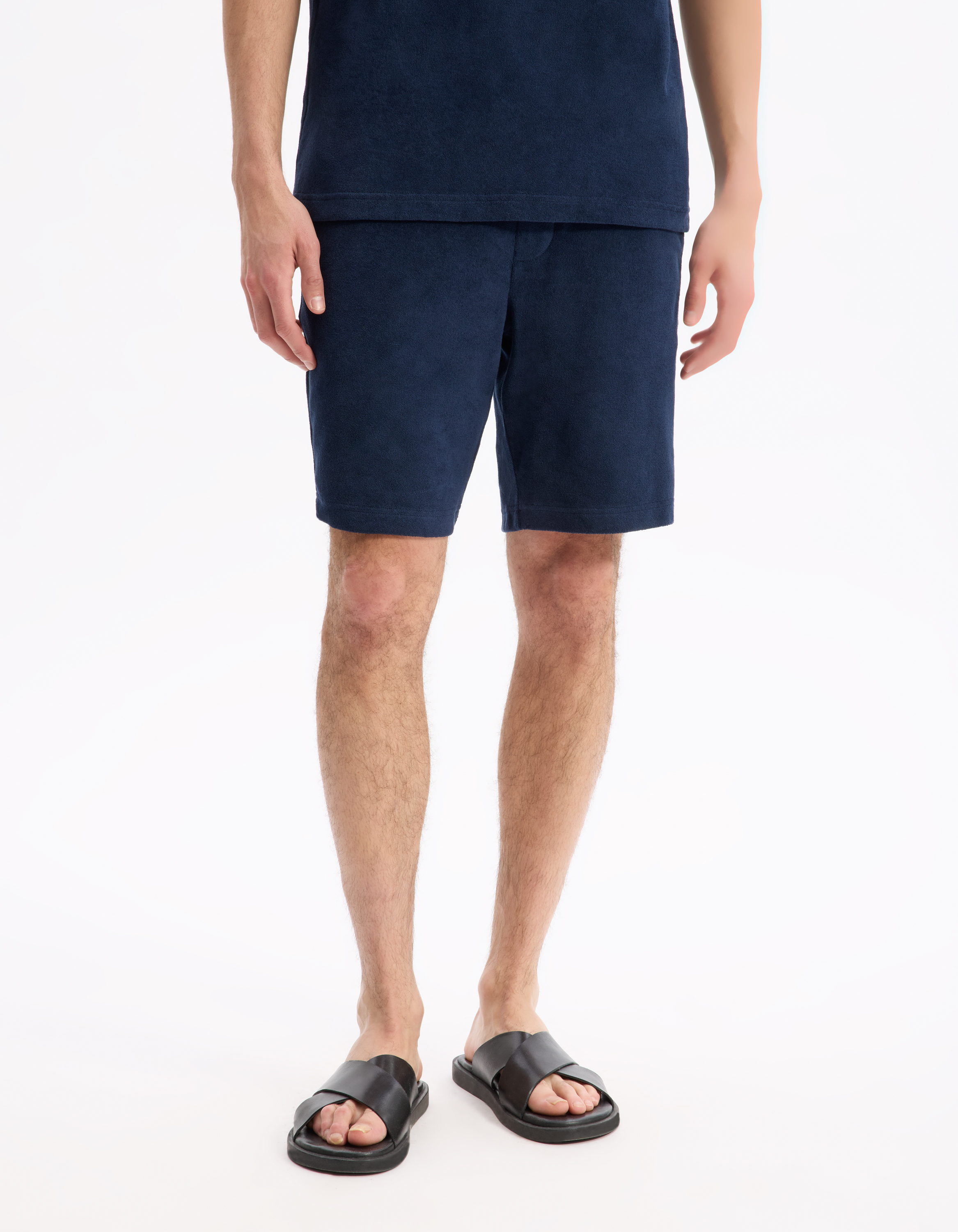 Bermuda 100% coton - marine - camaieu - Modalova
