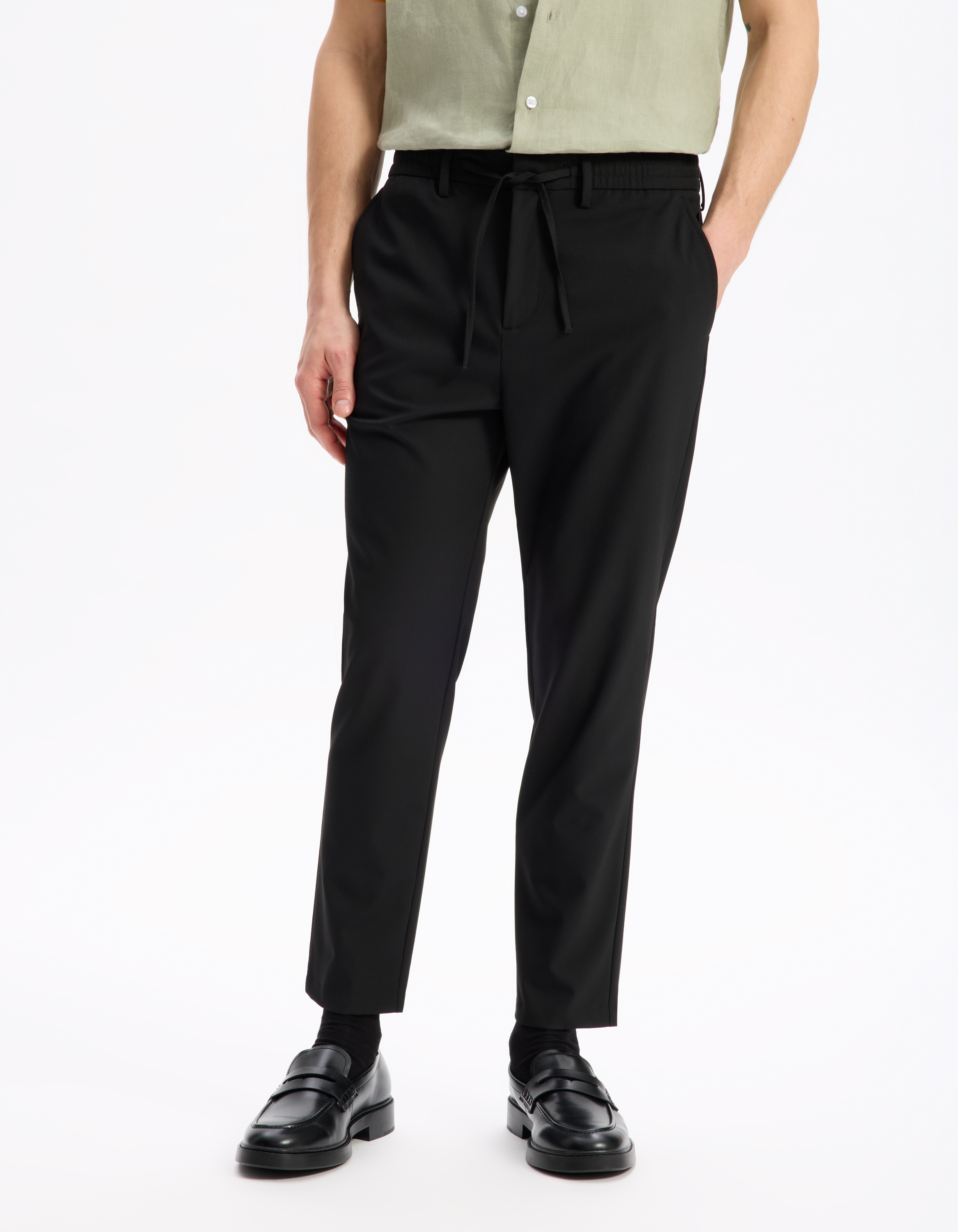 Pantalon 24H slim - noir - camaieu - Modalova