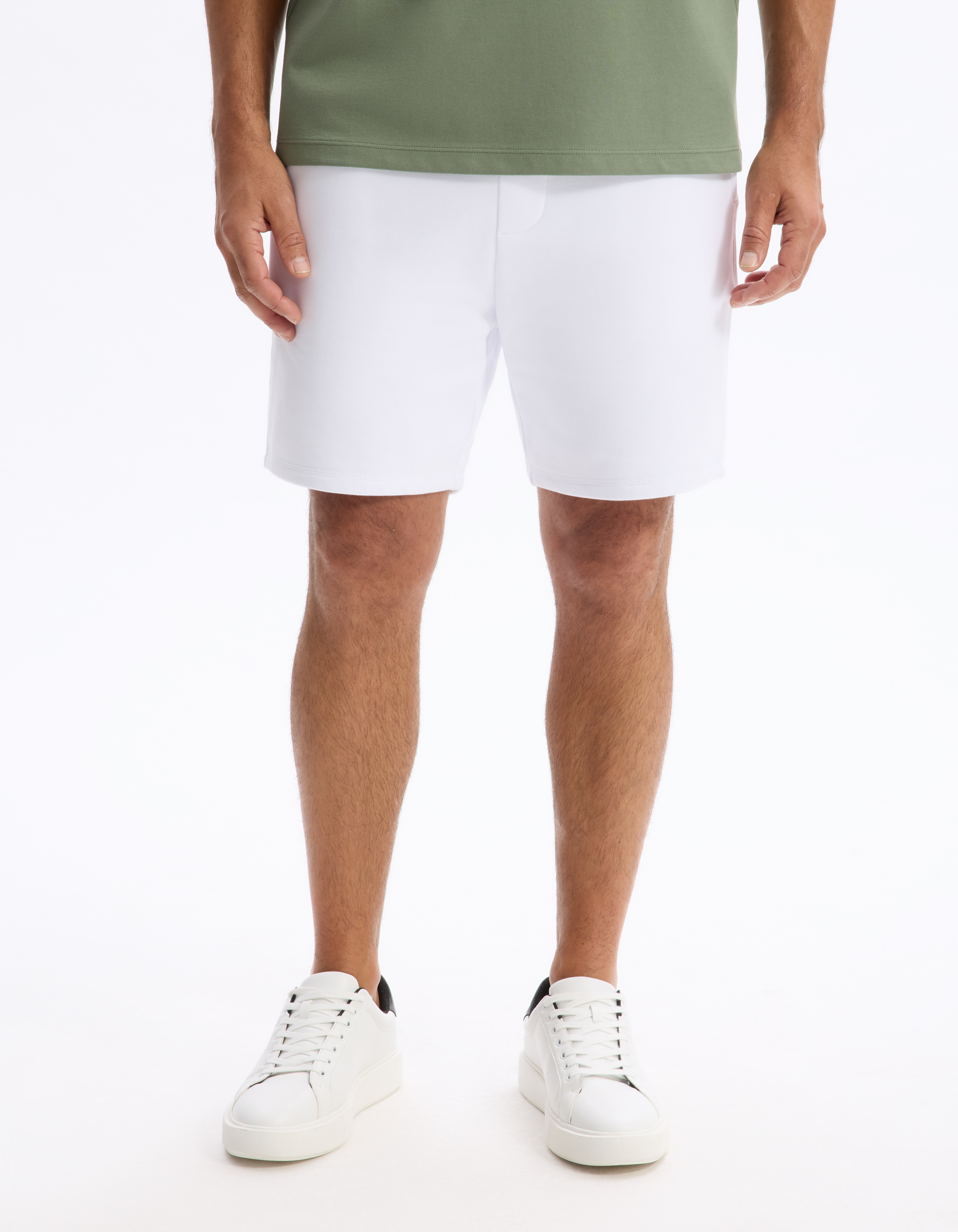 Short en molleton - blanc - camaieu - Modalova