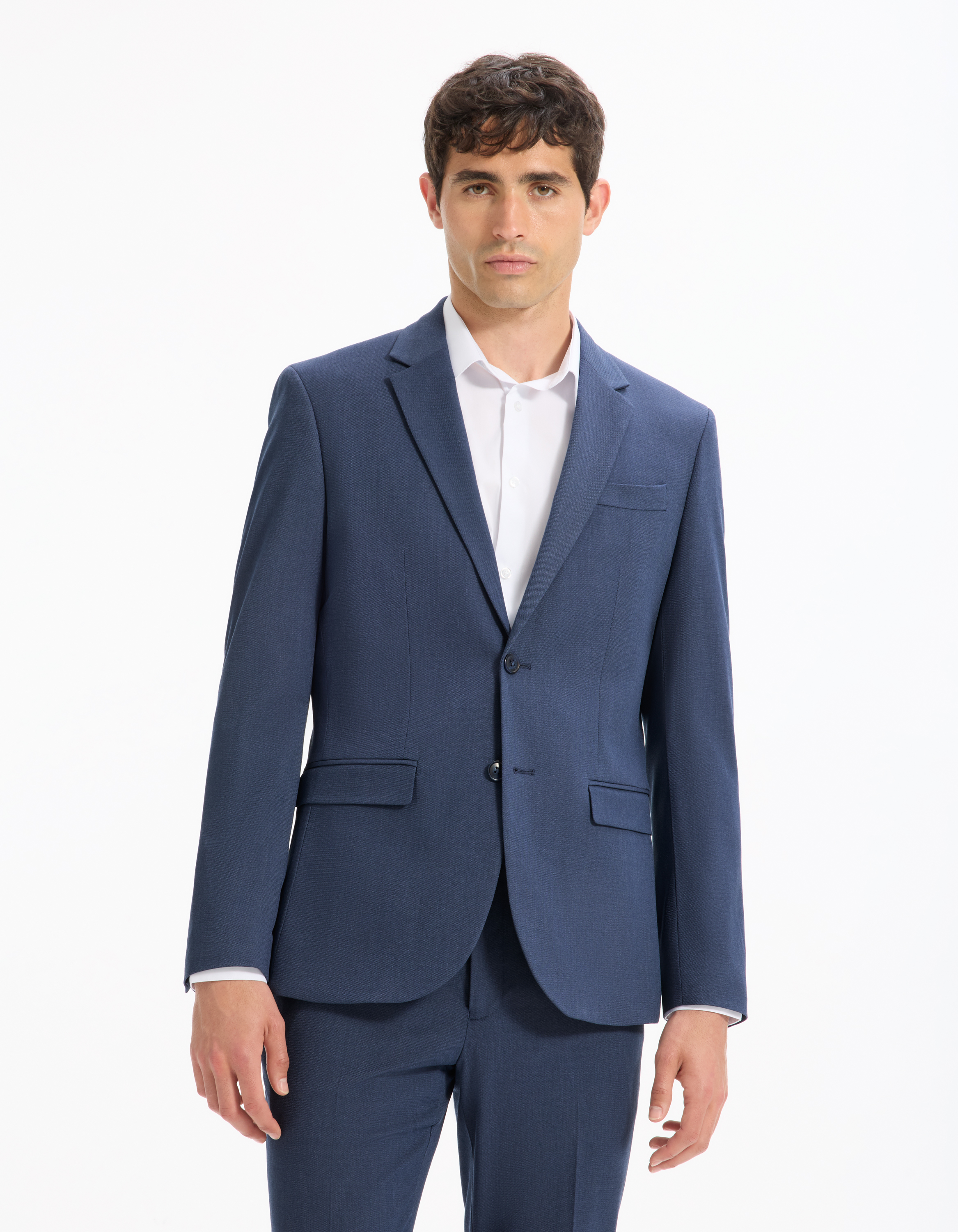 Veste de costume slim stretch - camaieu - Modalova