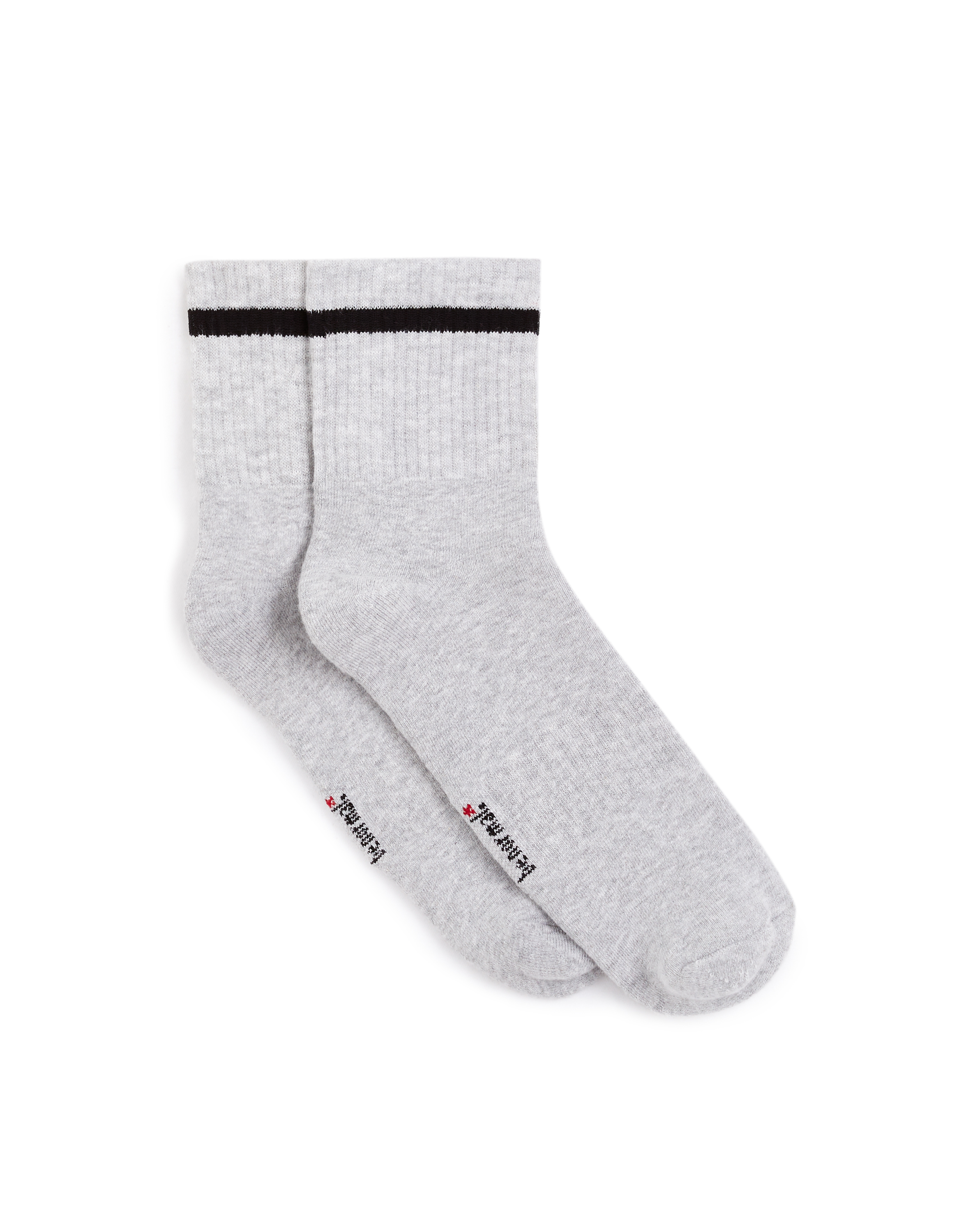 Chaussettes sport mi-hautes coton - gris clair