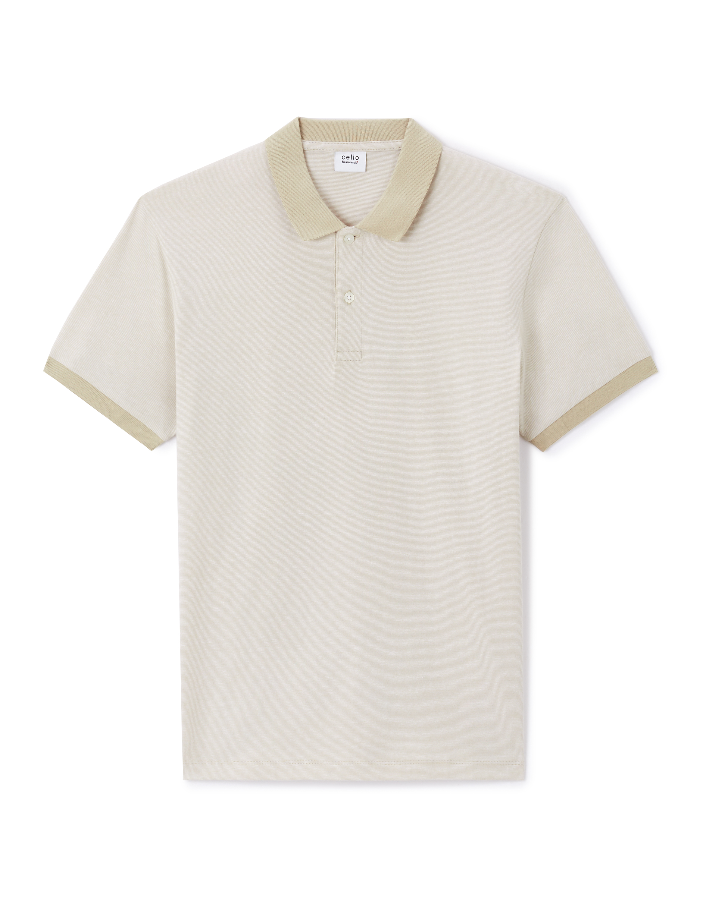 Polo regular 100% coton - beige