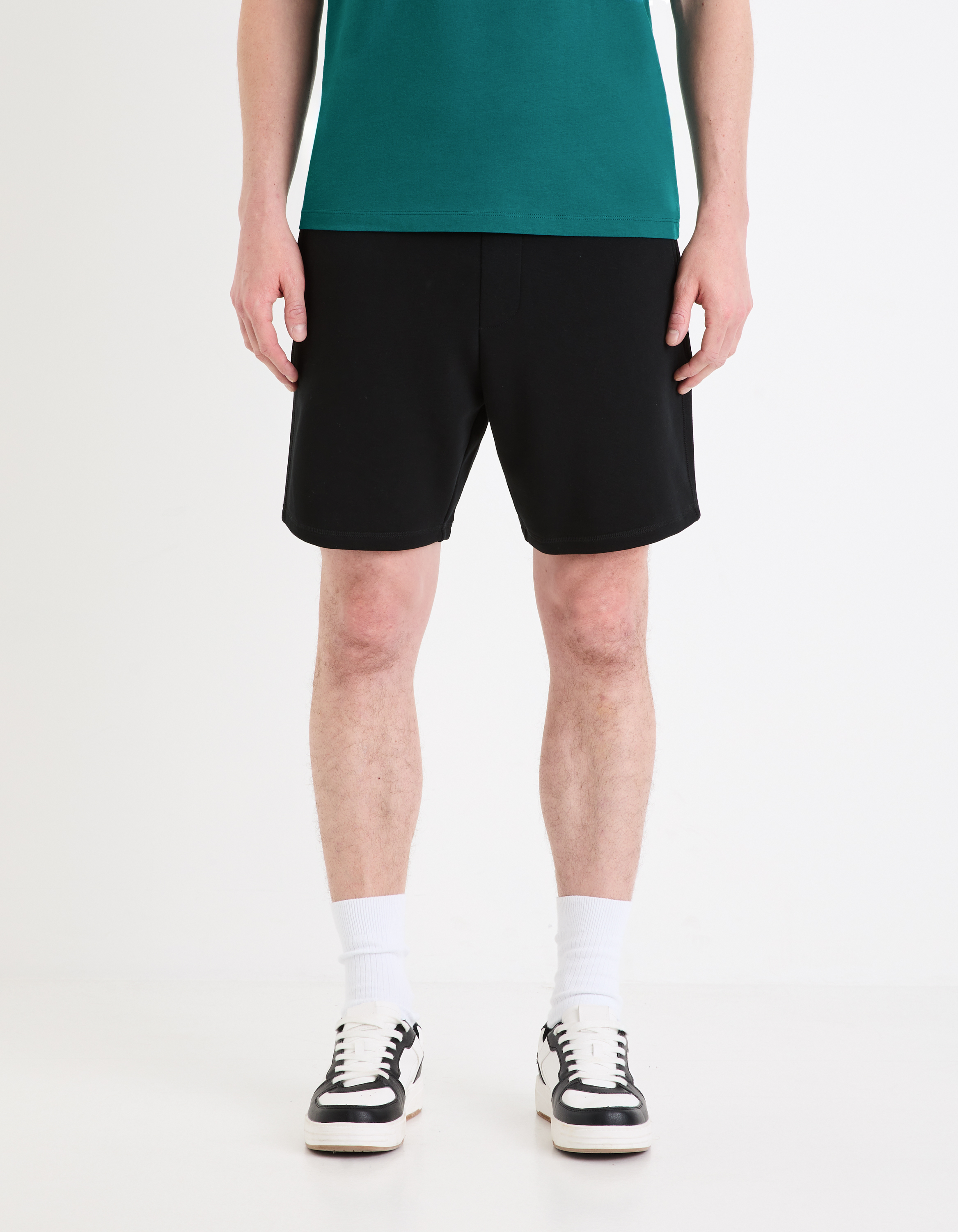 Short en molleton - noir - camaieu - Modalova