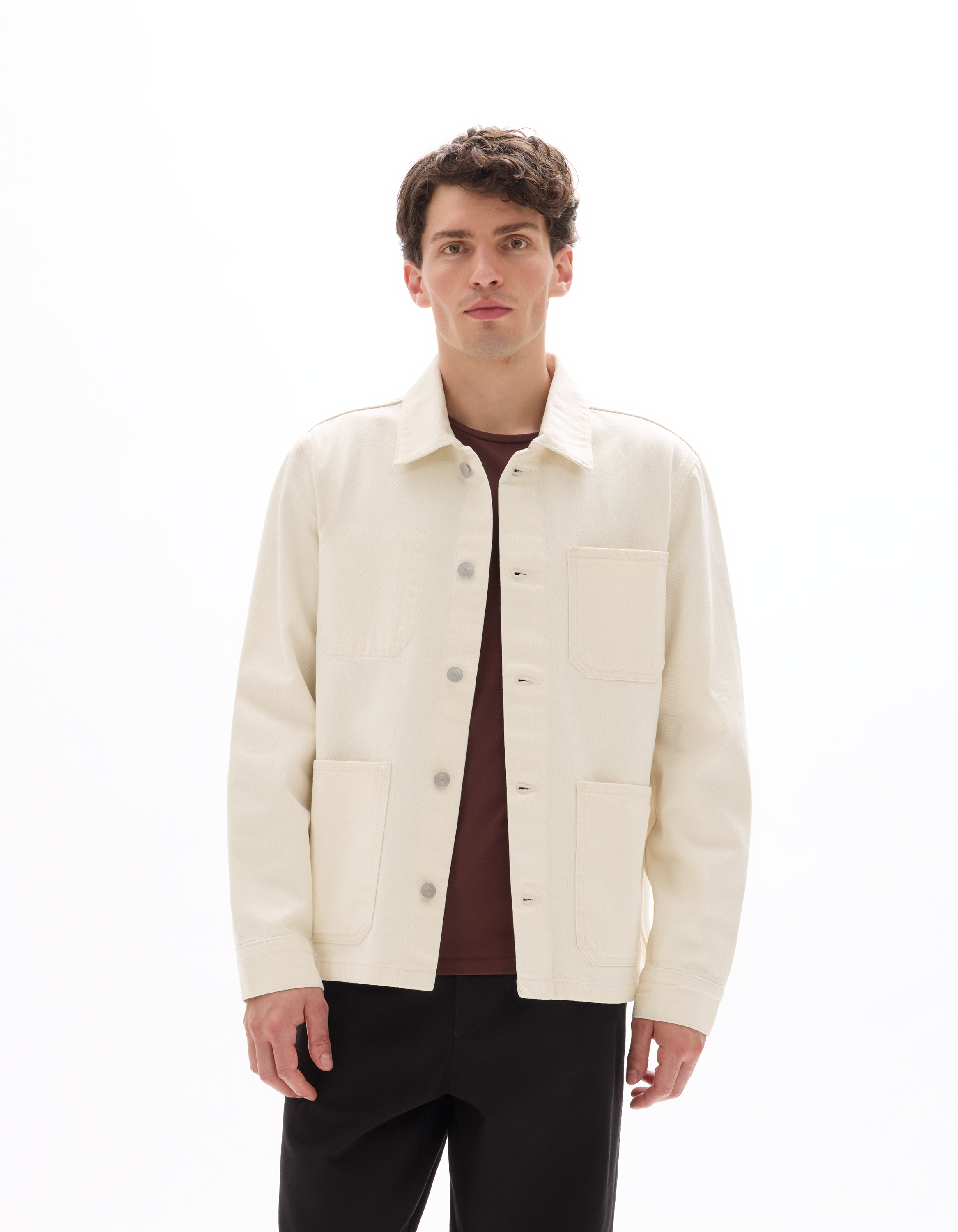 Veste en jean 100% coton - écru - camaieu - Modalova