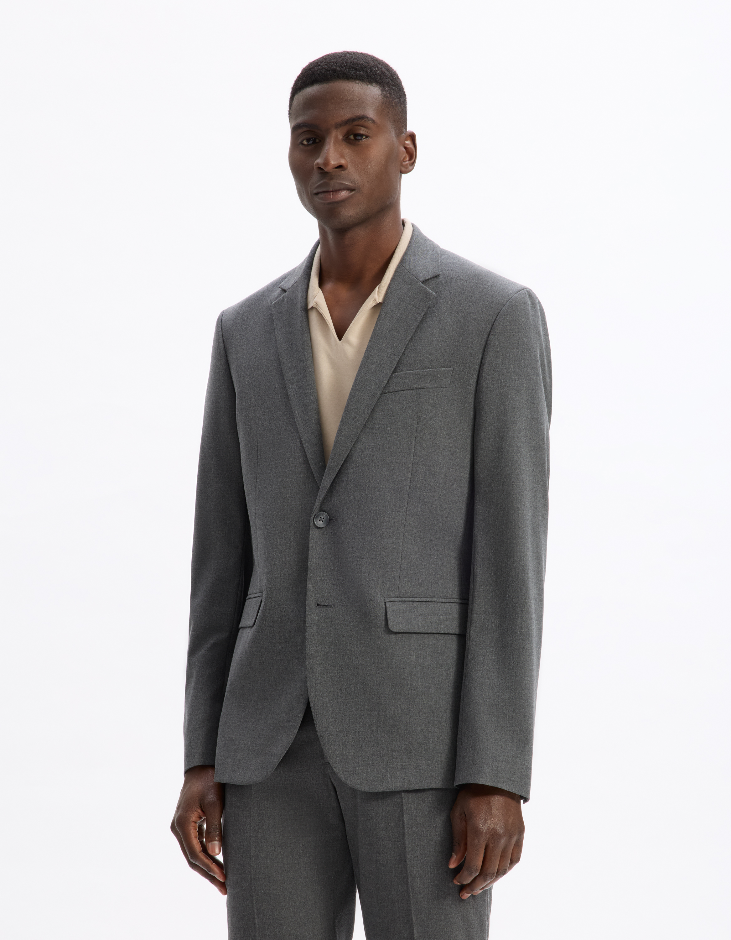 Veste de costume slim stretch - camaieu - Modalova