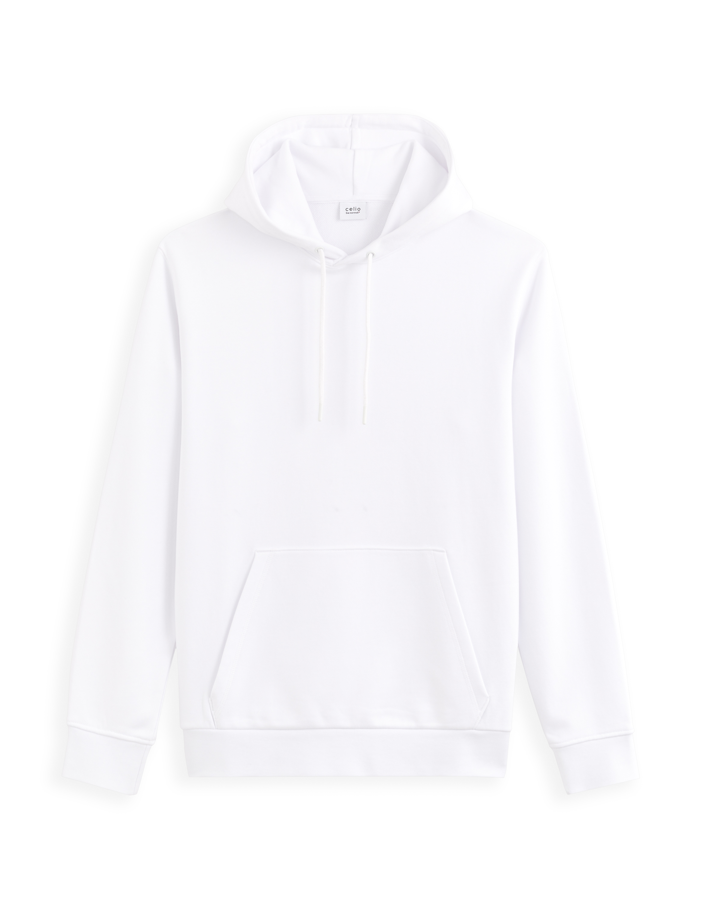 Sweat à capuche 100% coton - blanc