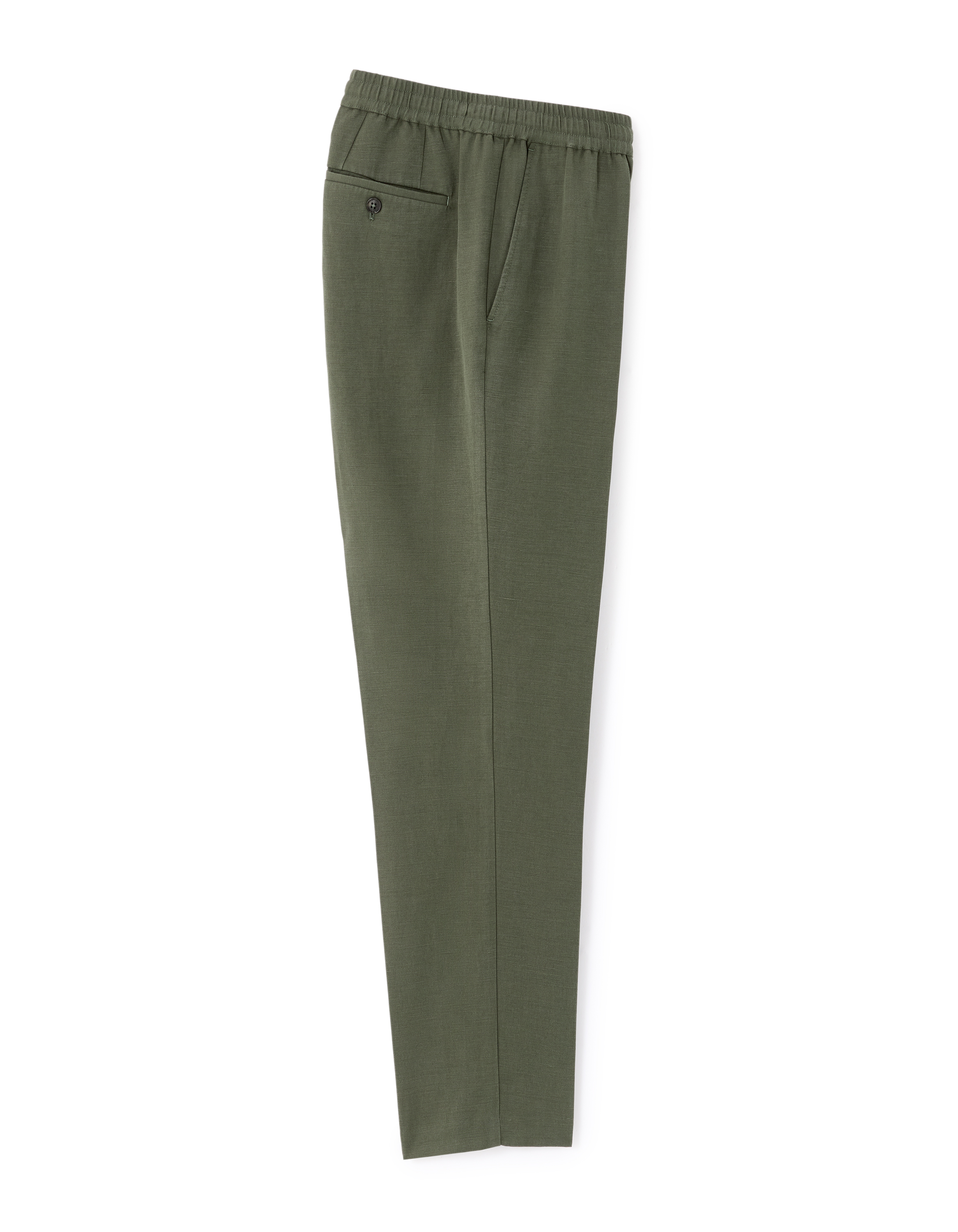 Pantalon slim en twill - kaki
