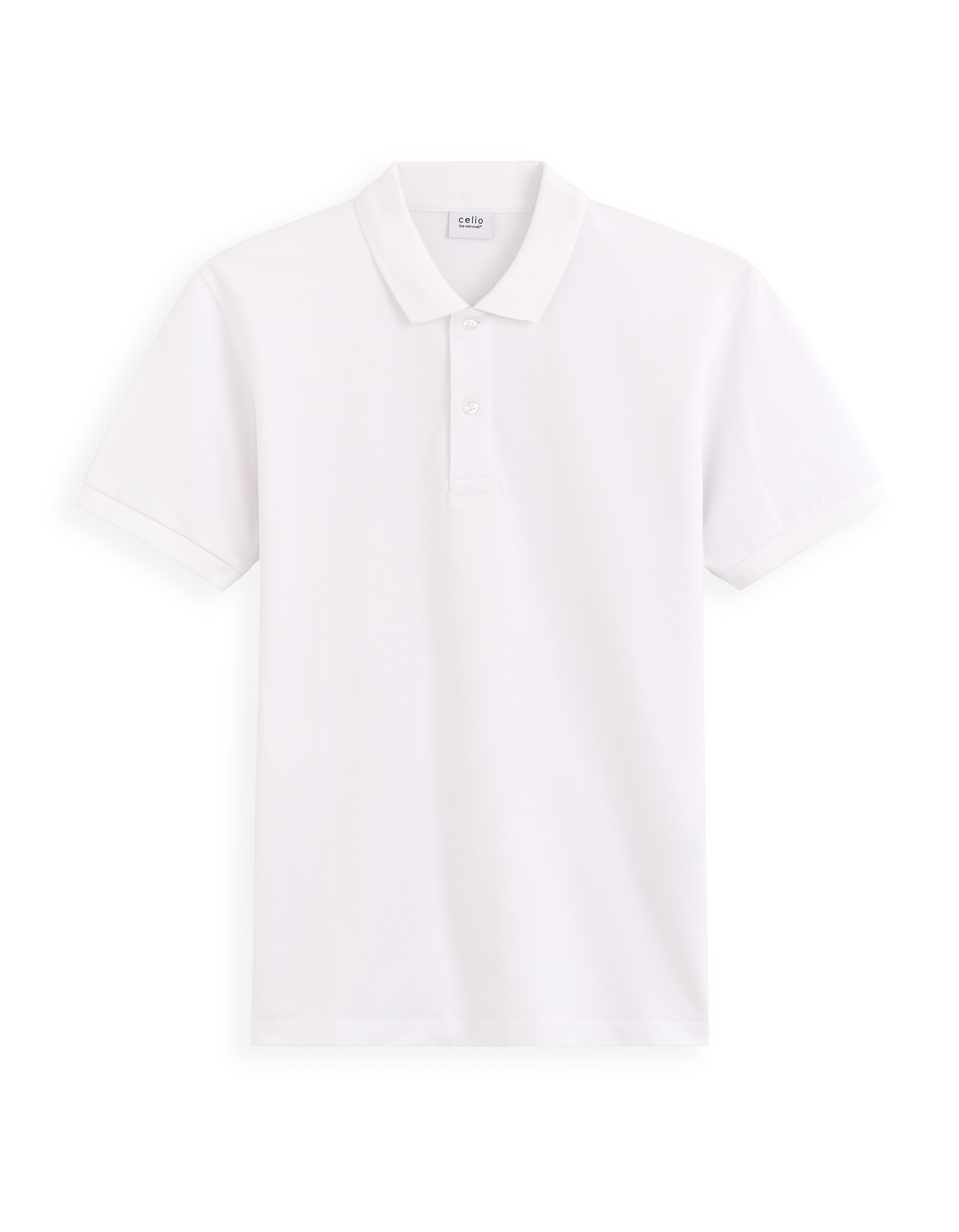 Polo piqué straight 100% coton - blanc