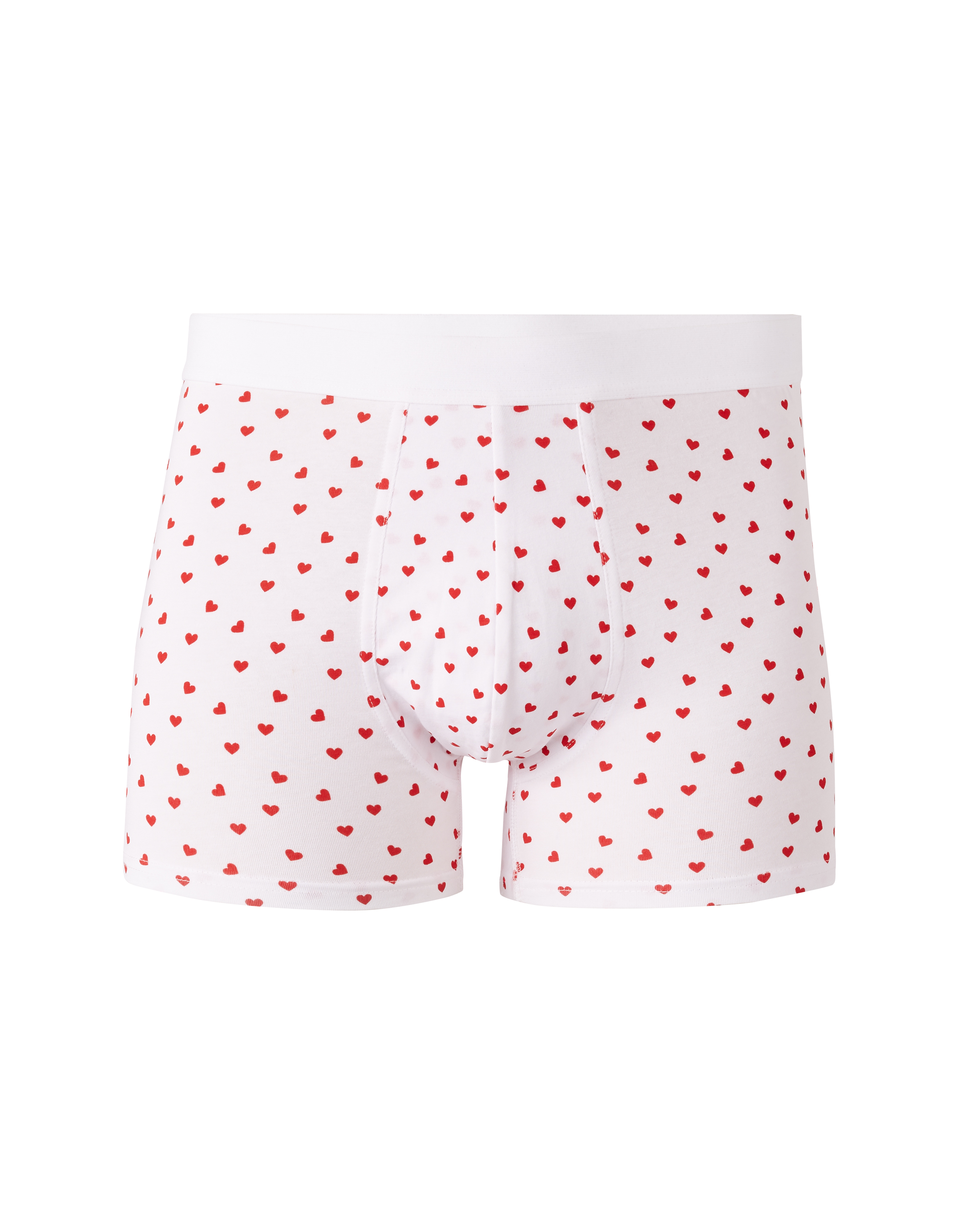 Boxer Saint Valentin - blanc