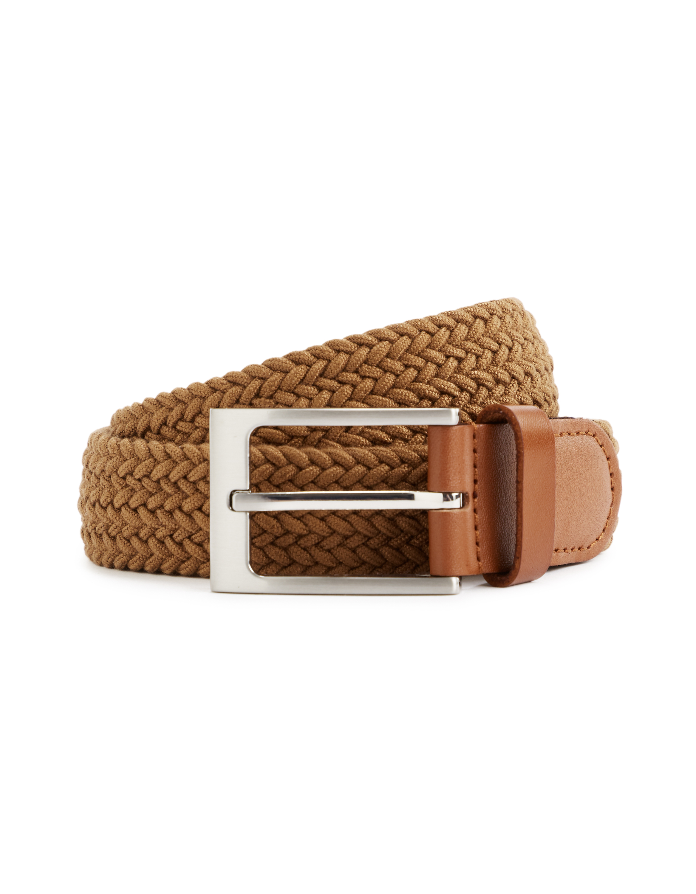 Ceinture tressée - camel