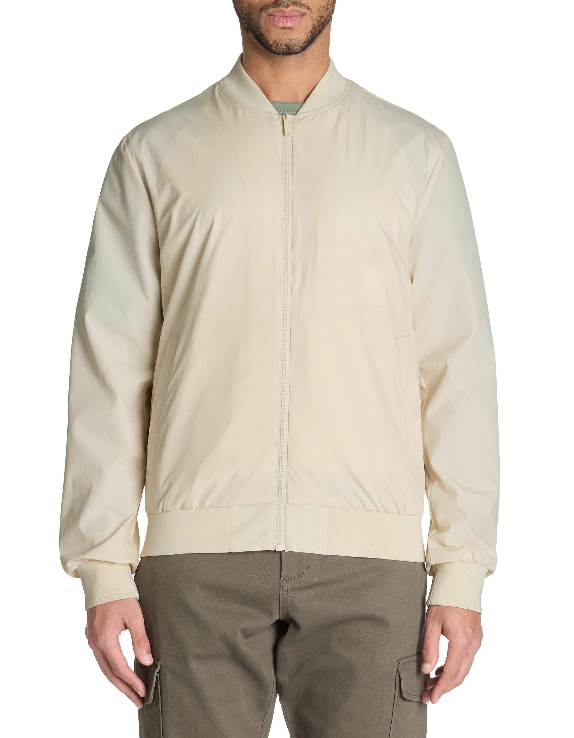 Bomber col bomber - écru - camaieu - Modalova