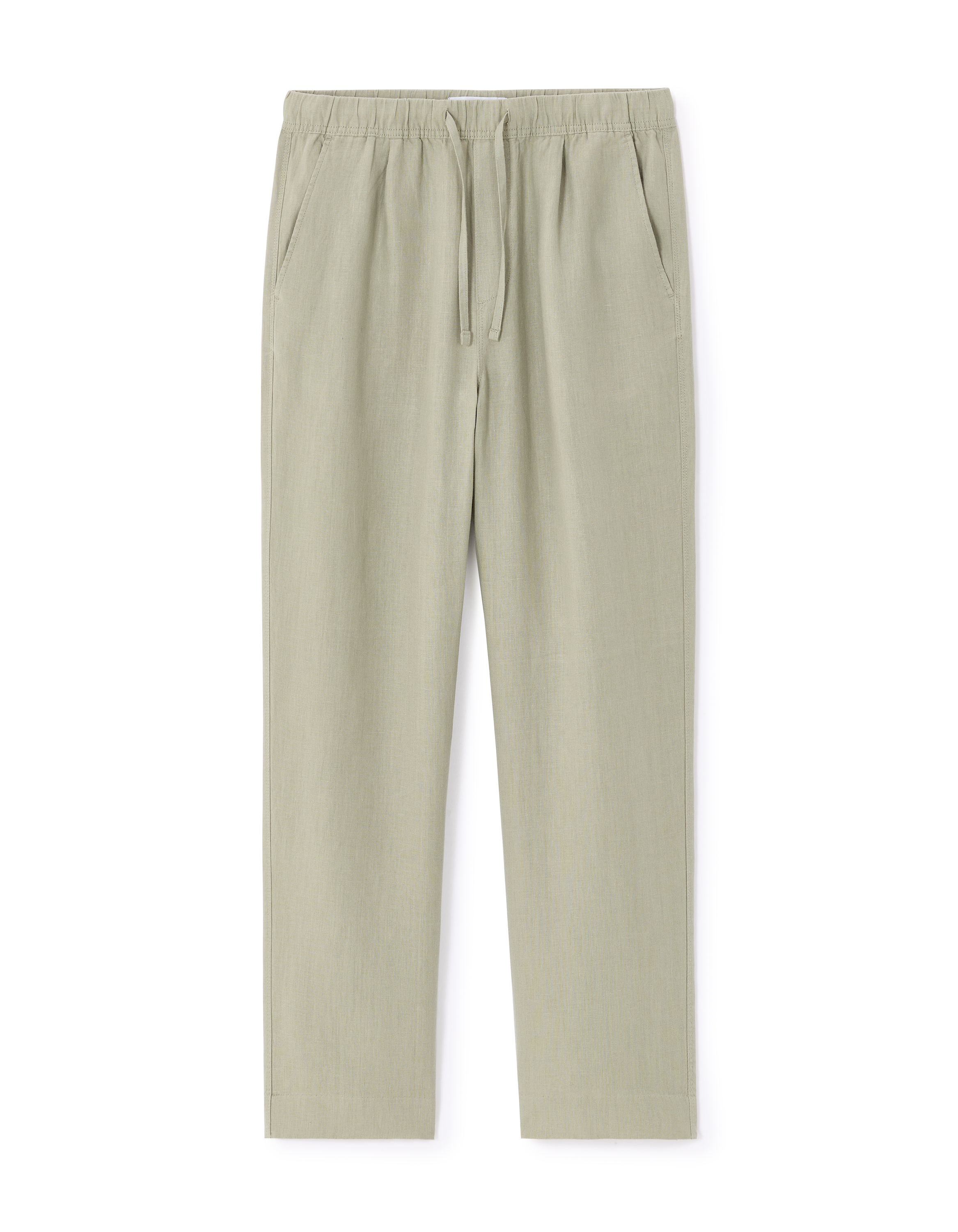 Pantalon loose 100% lin - vert