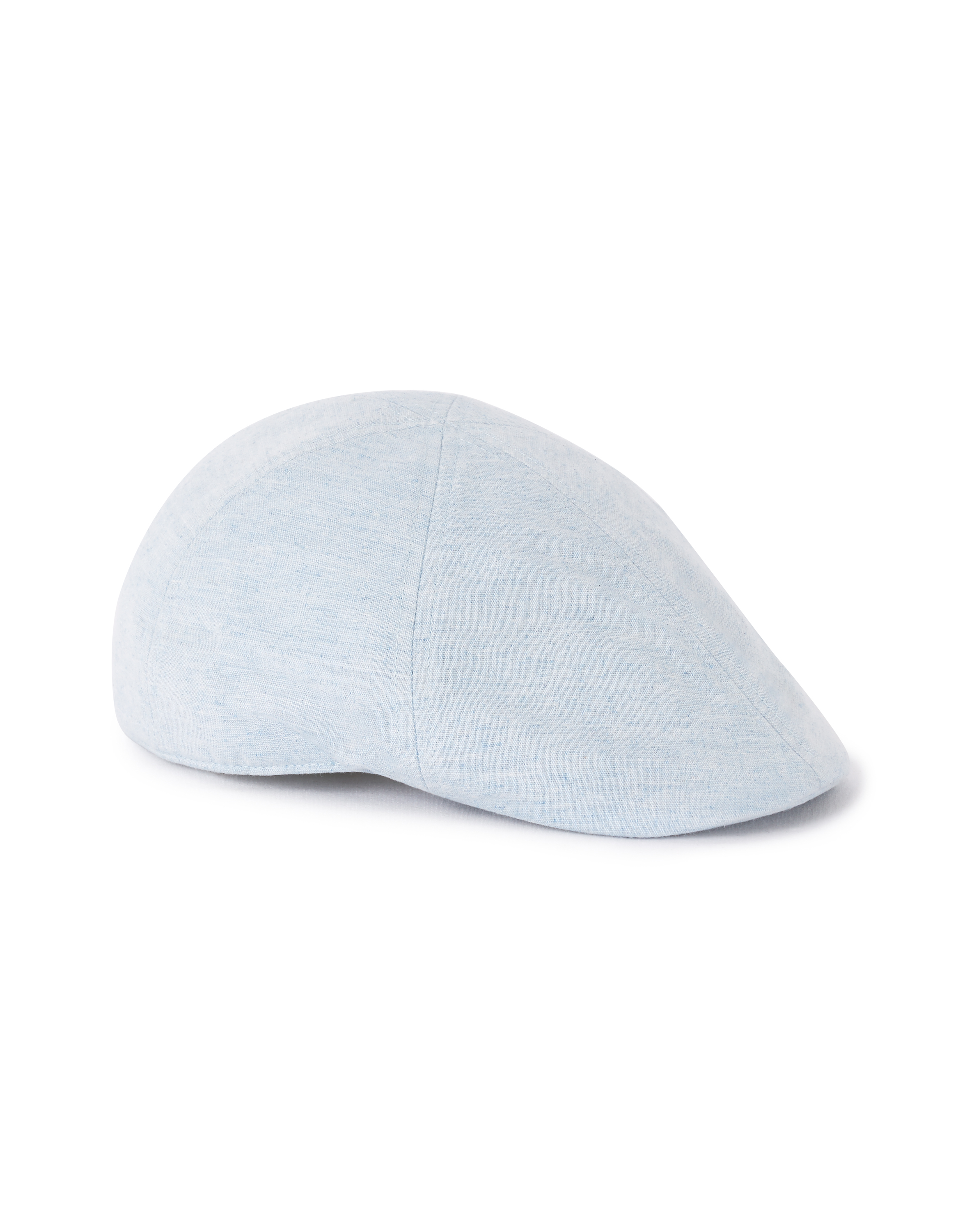 Béret golfeur 100% lin - bleu