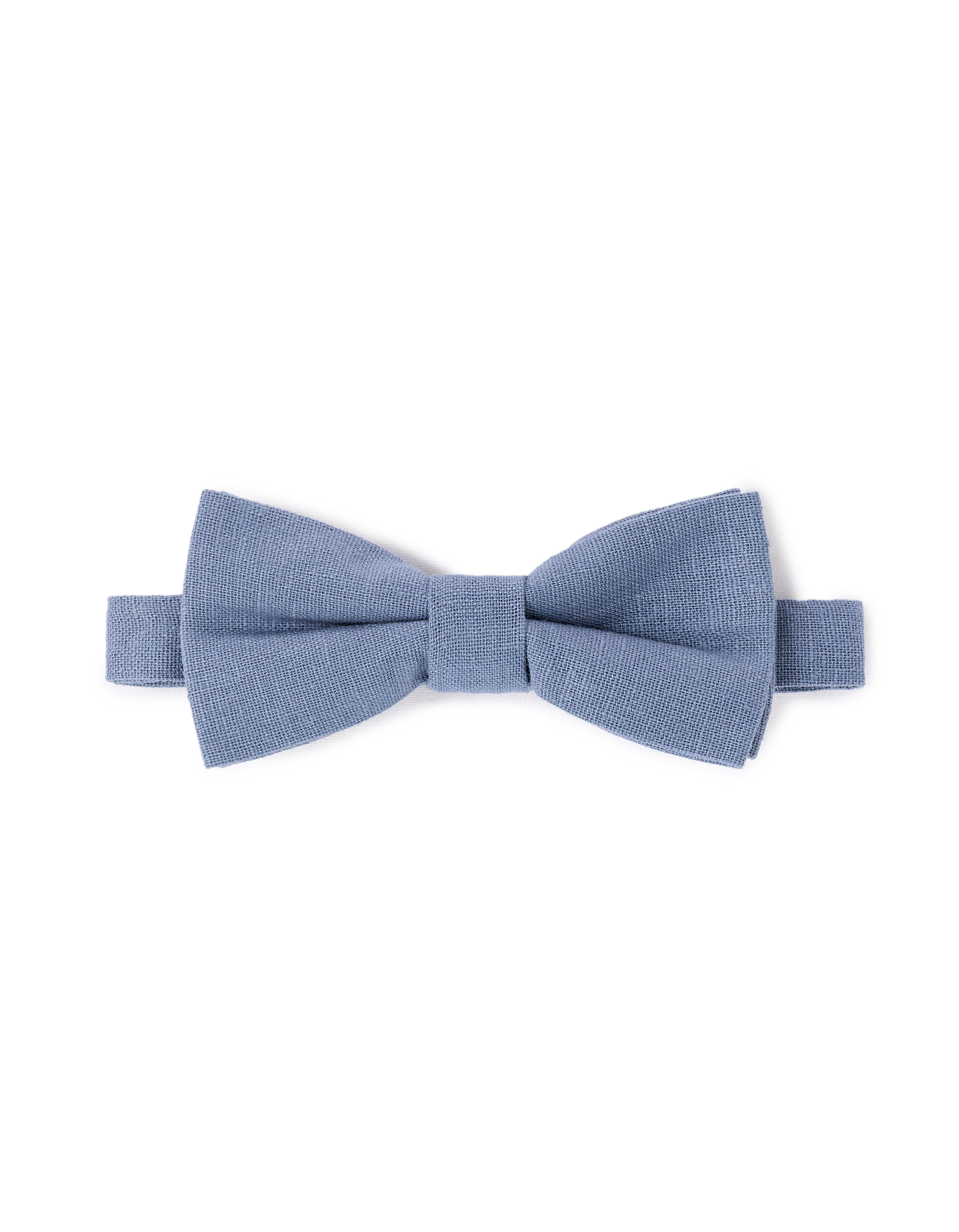 Nœud papillon en lin et viscose - bleu
