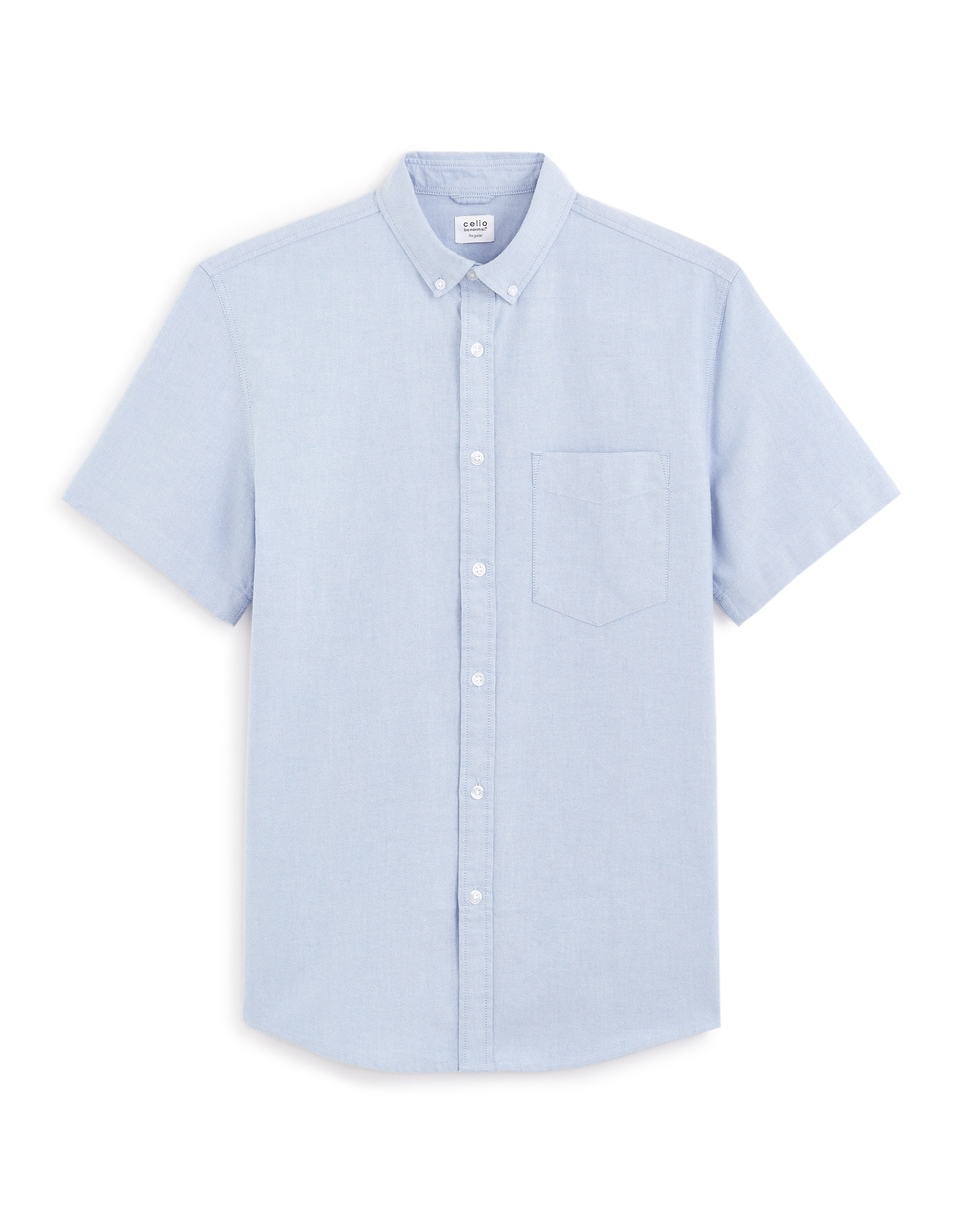Chemisette regular en coton - bleu