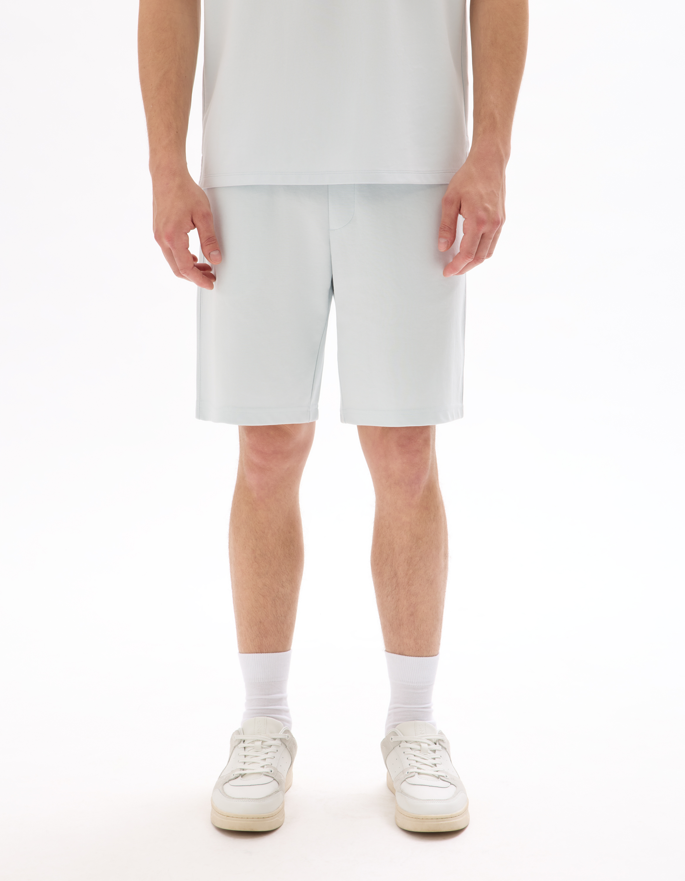 Bermuda regular coton mélangé - bleu - camaieu - Modalova