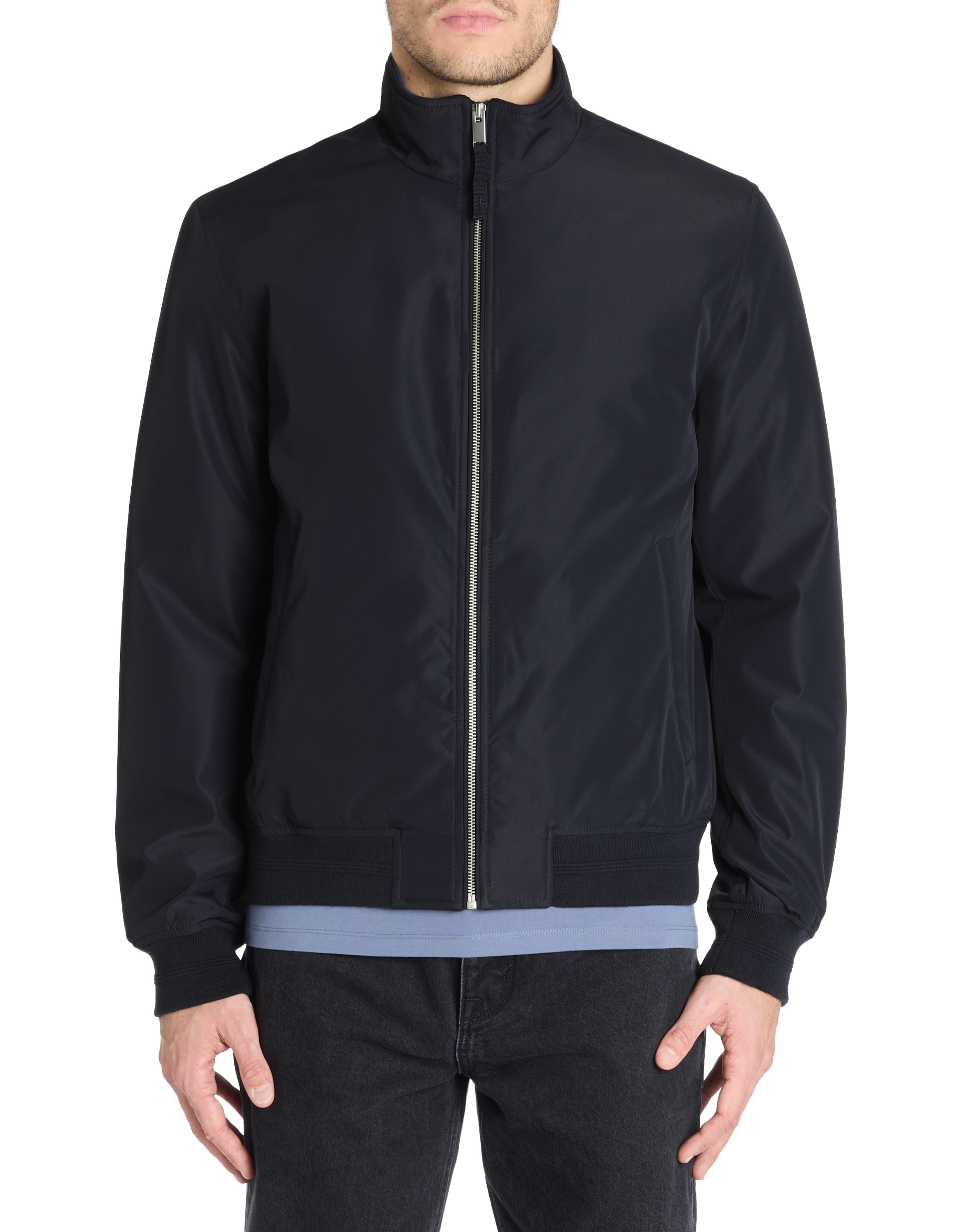 Blouson col montant - marine - camaieu - Modalova
