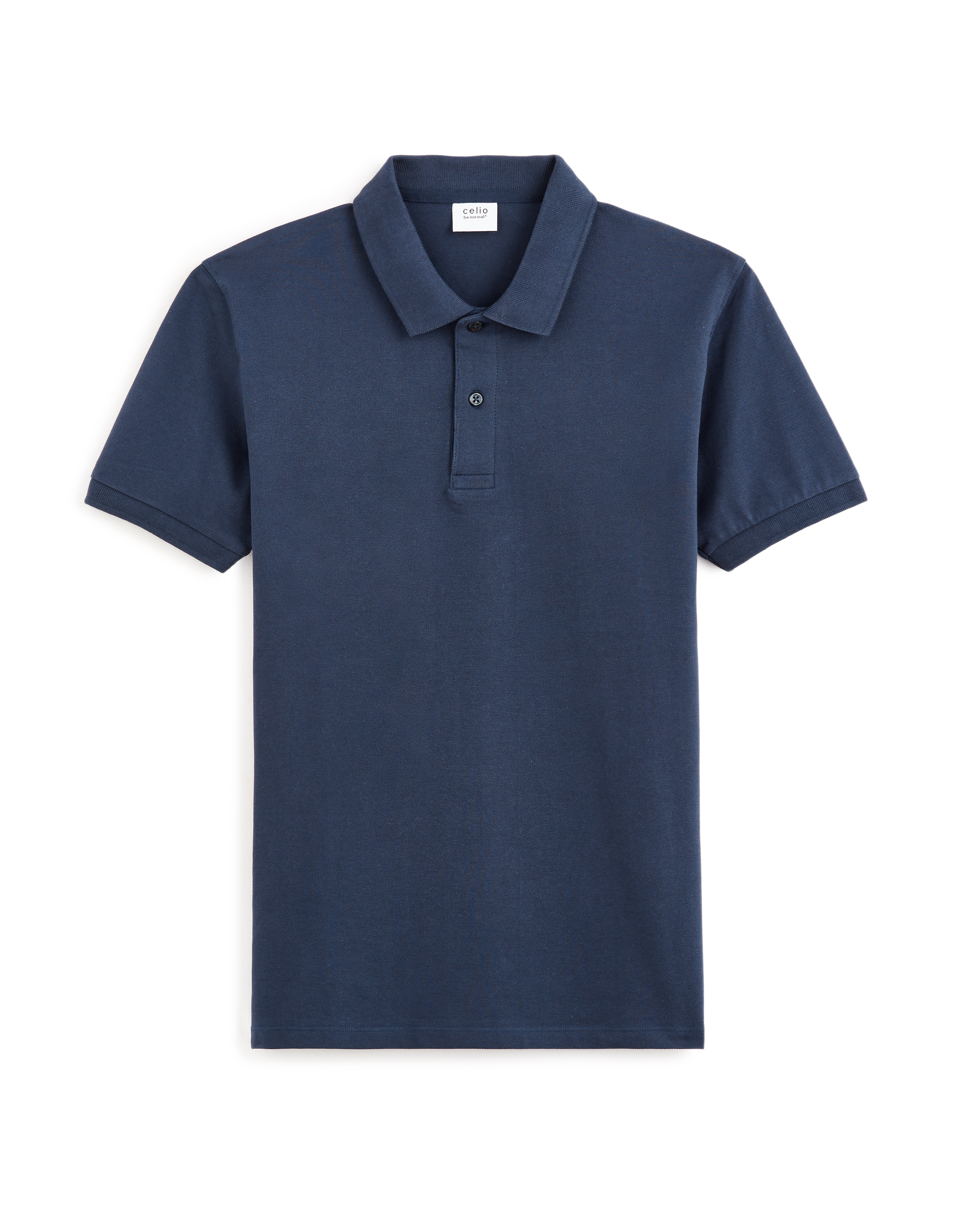 Polo piqué straight 100% coton - marine
