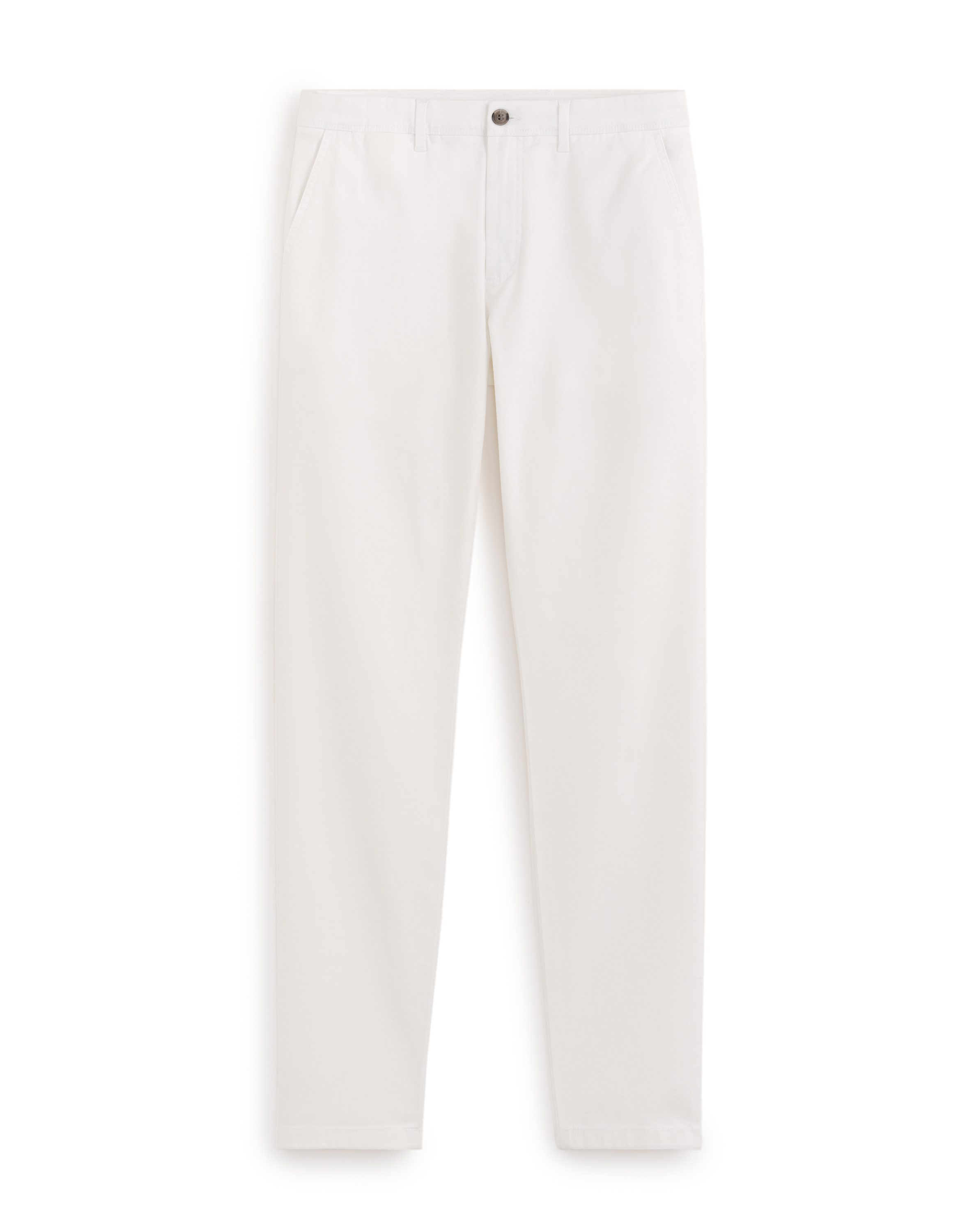 Pantalon chino slim en coton stretch - blanc
