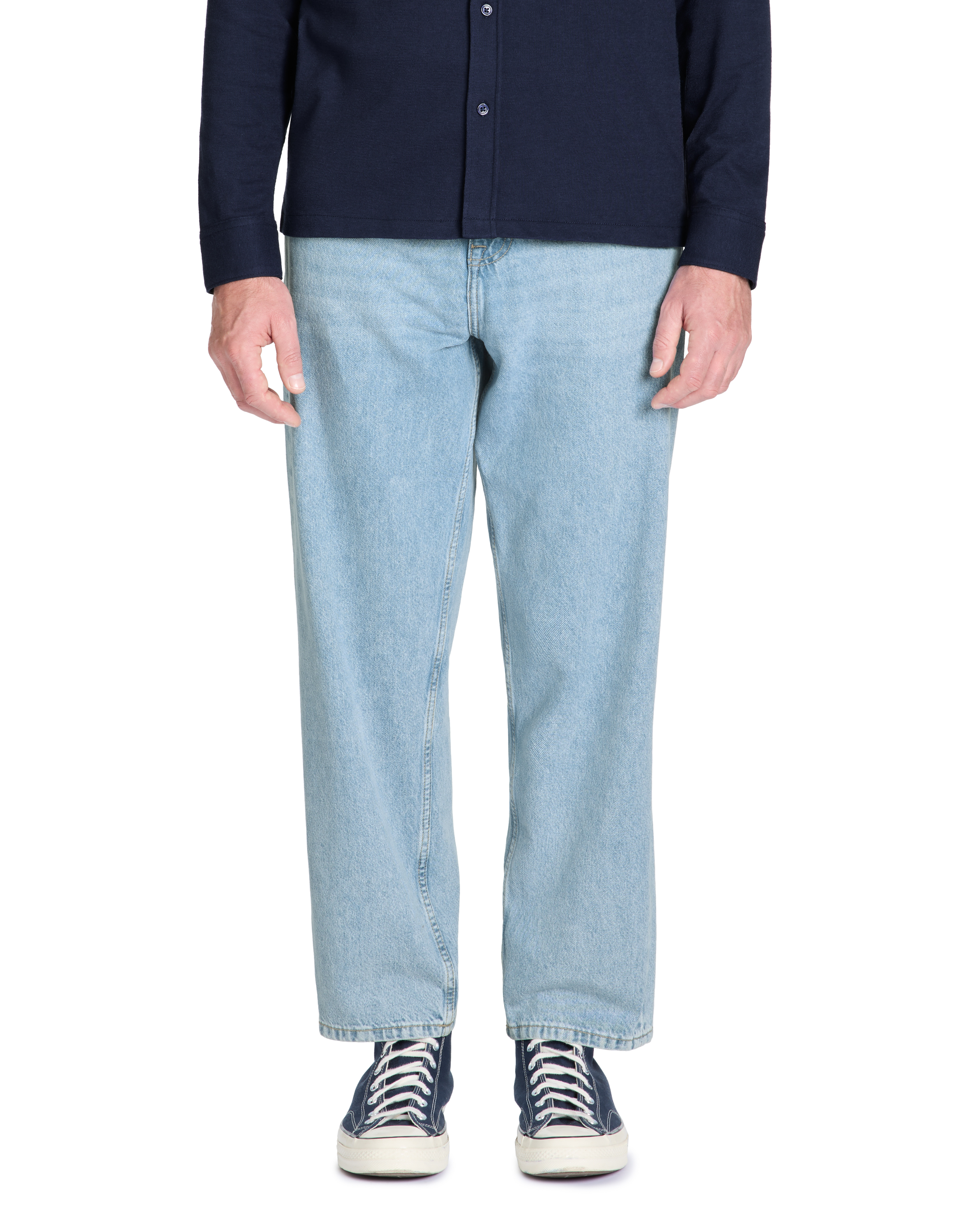 Jean baggy 100% coton - bleu clair - camaieu - Modalova