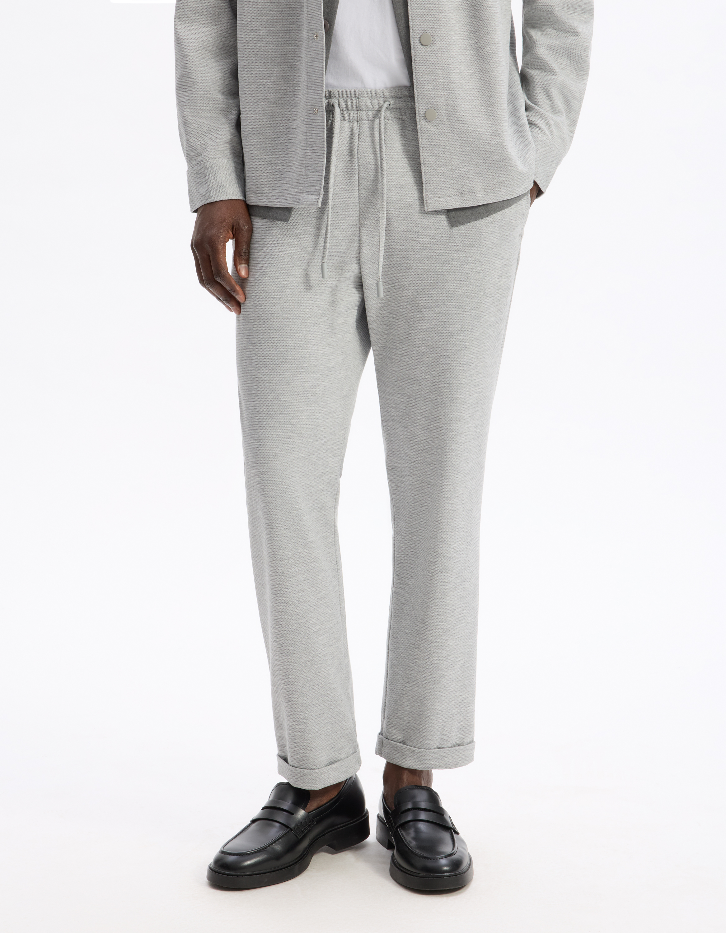 Pantalon slim stretch - gris - camaieu - Modalova