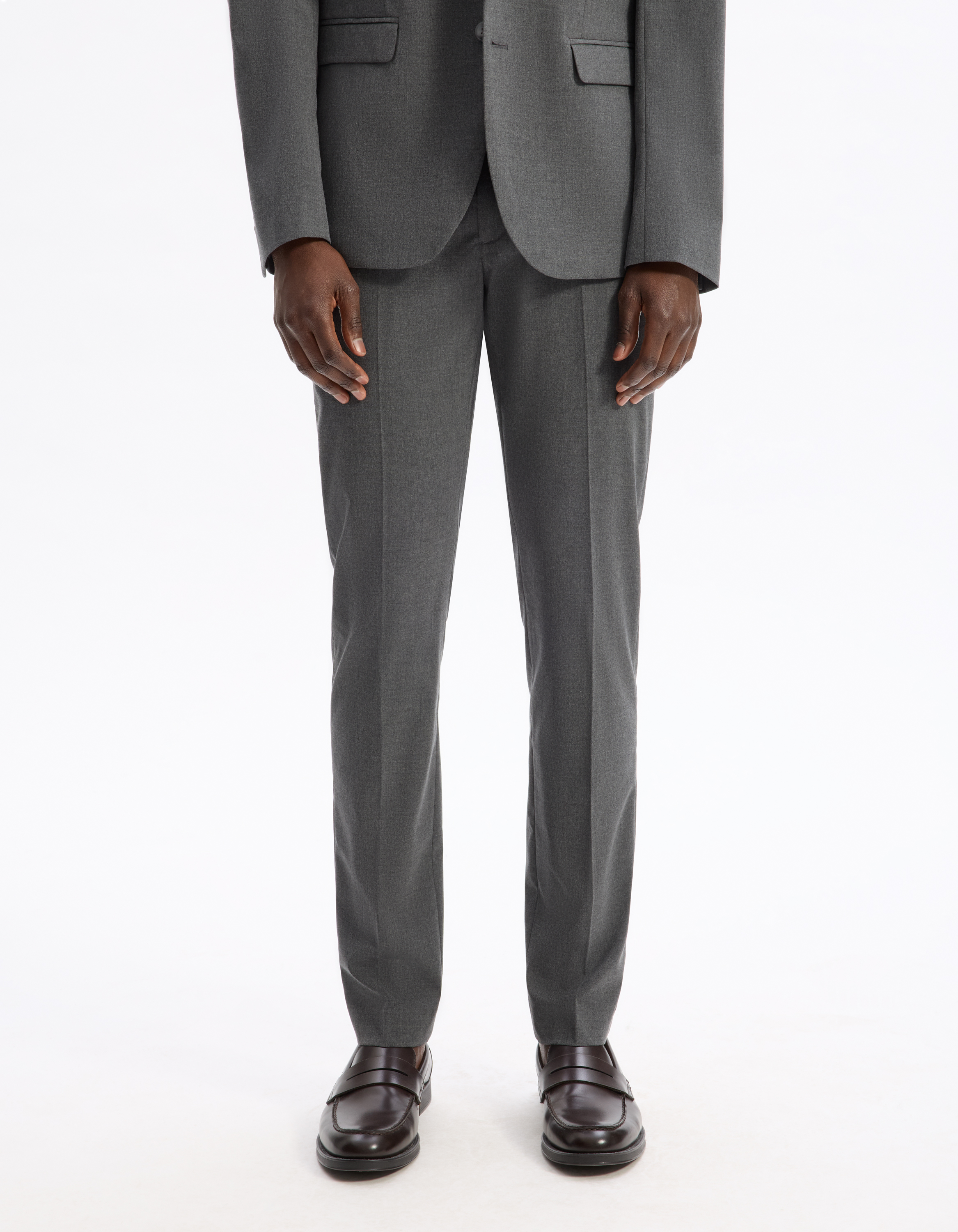 Pantalon de costume slim stretch - camaieu - Modalova