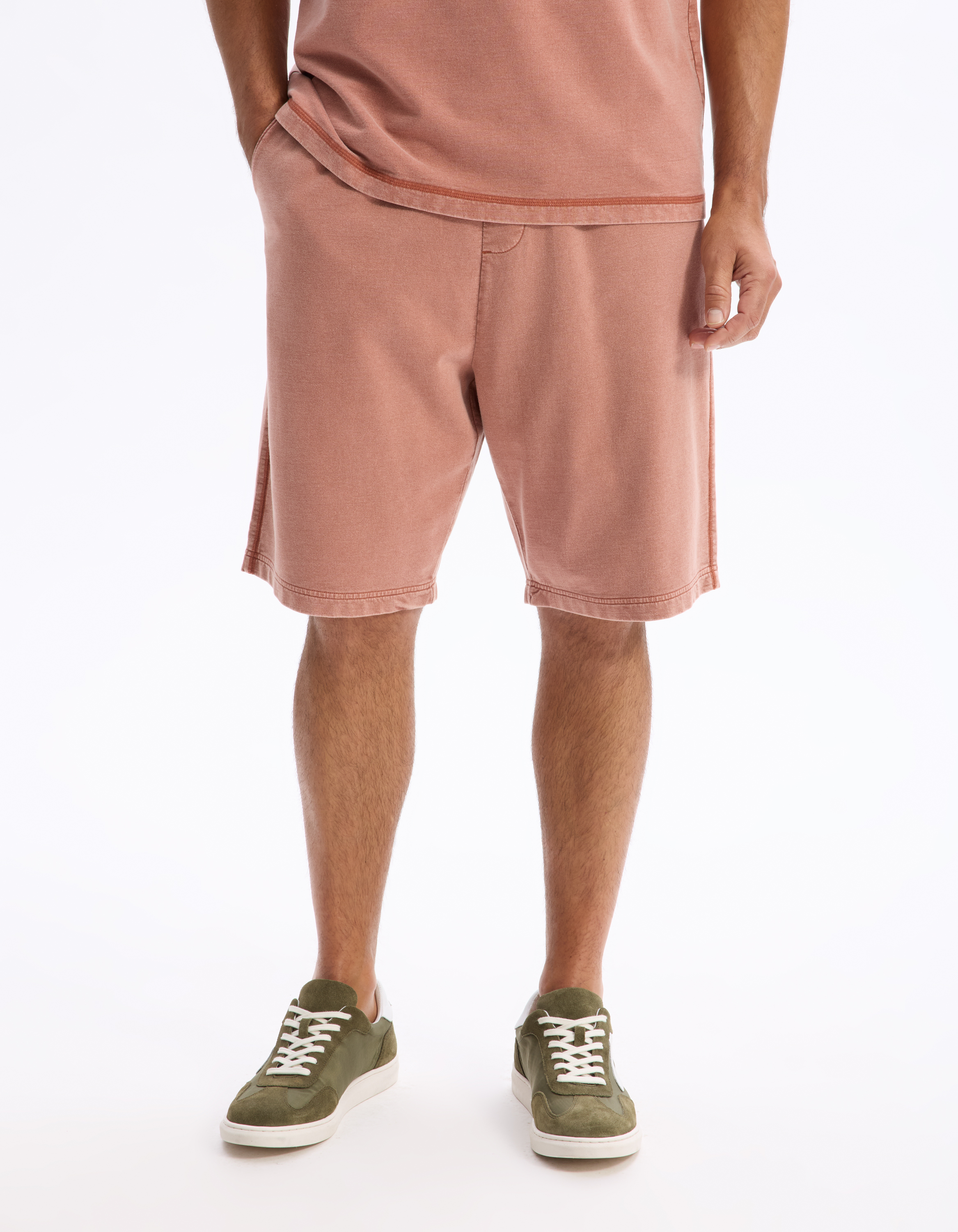 Bermuda 100% coton - marron - camaieu - Modalova