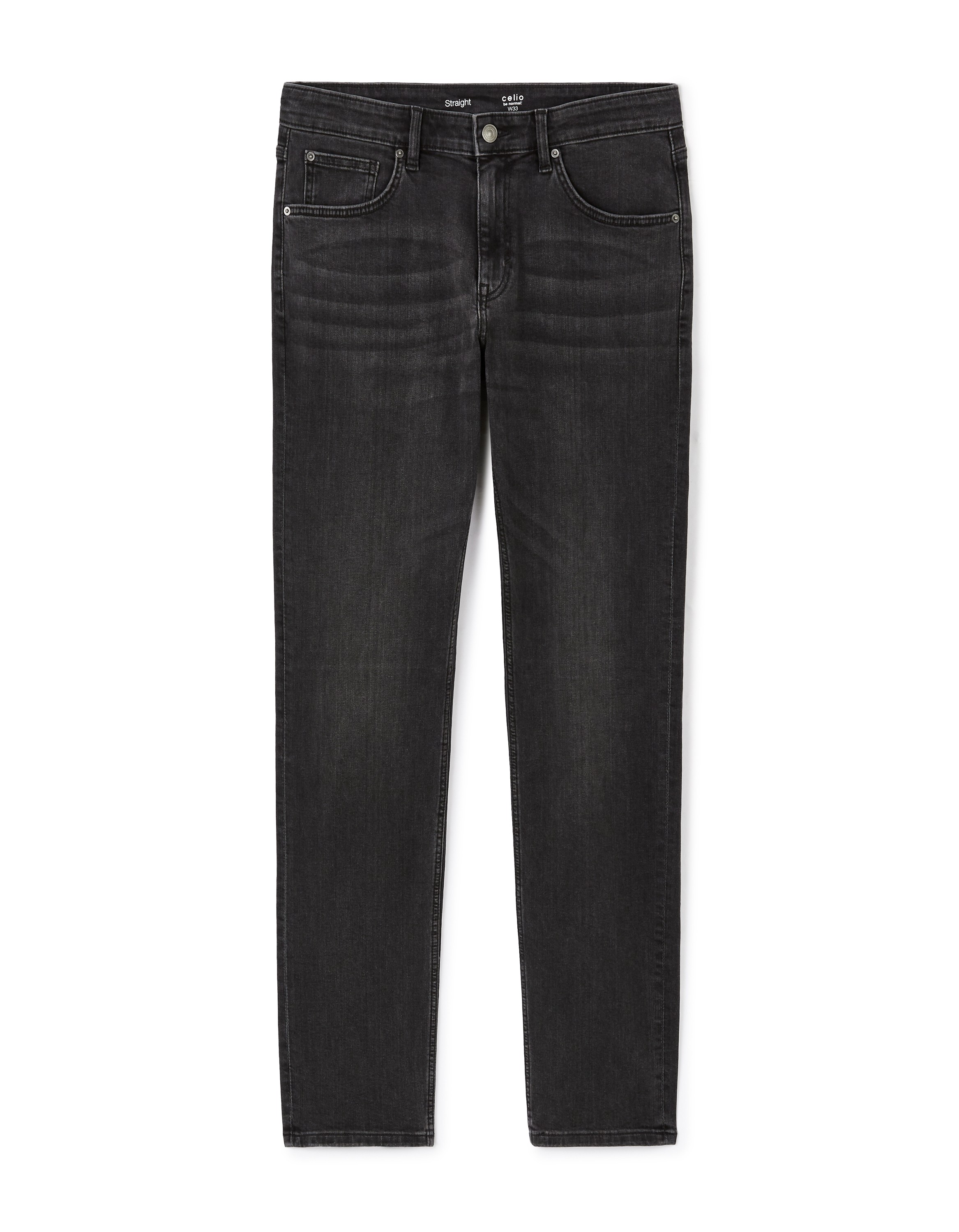 Jean straight coton stretch - noir