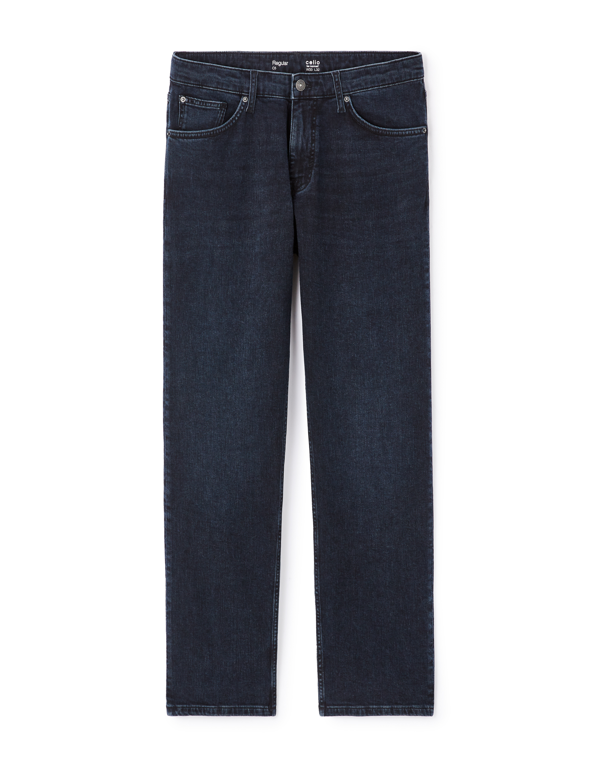 Jean C.5 regular coton stretch 3 longueurs - brut