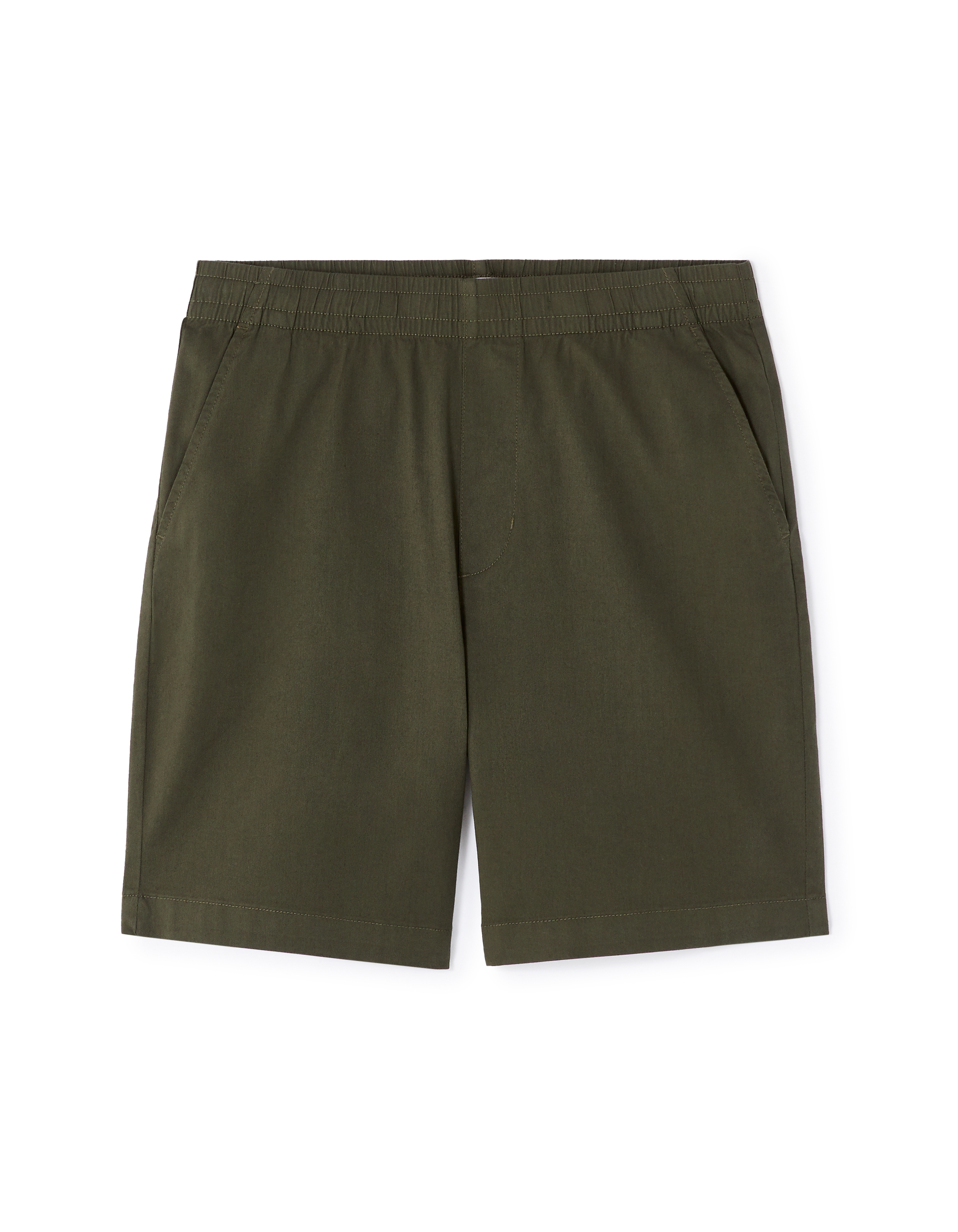 Bermuda 100% coton stretch - kaki