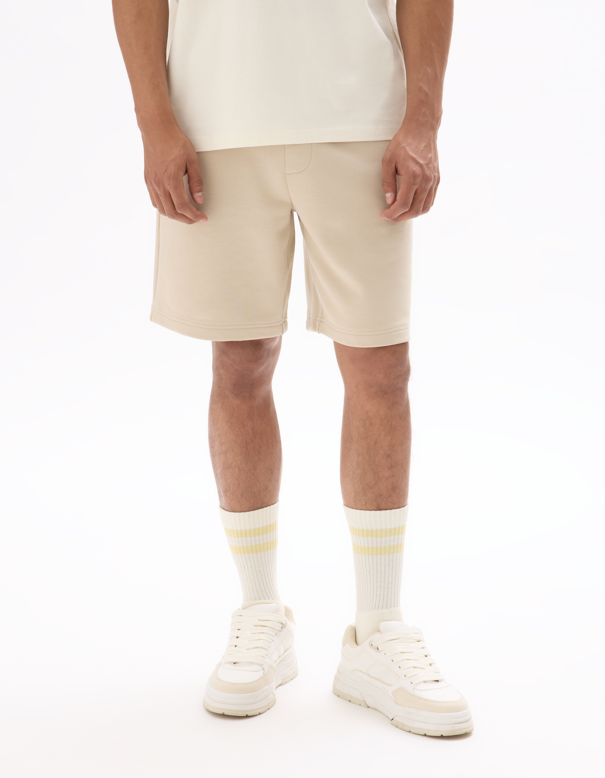 Bermuda en molleton 100% coton - sand - camaieu - Modalova
