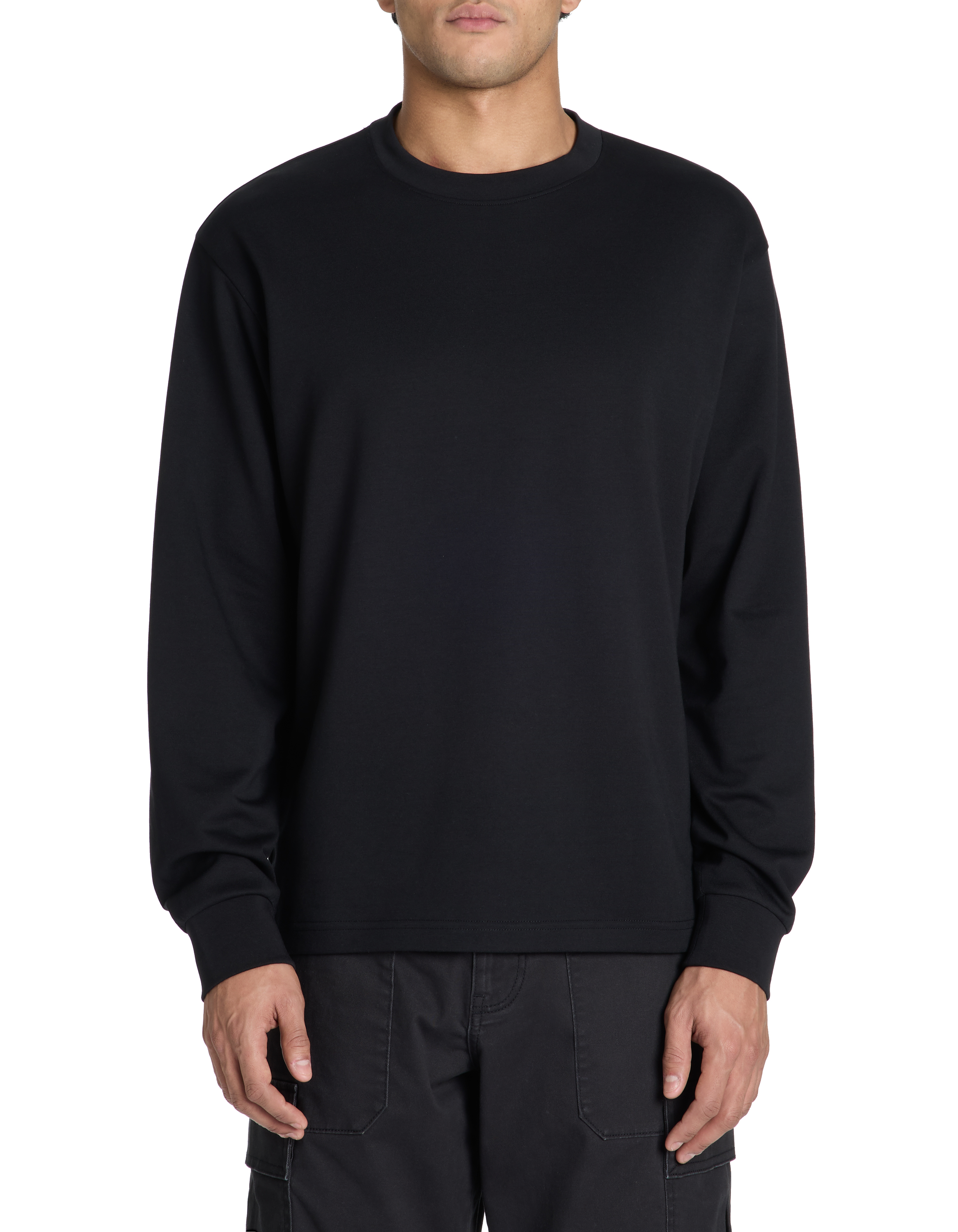 T-shirt relaxed coton mélangé manches longues - camaieu - Modalova