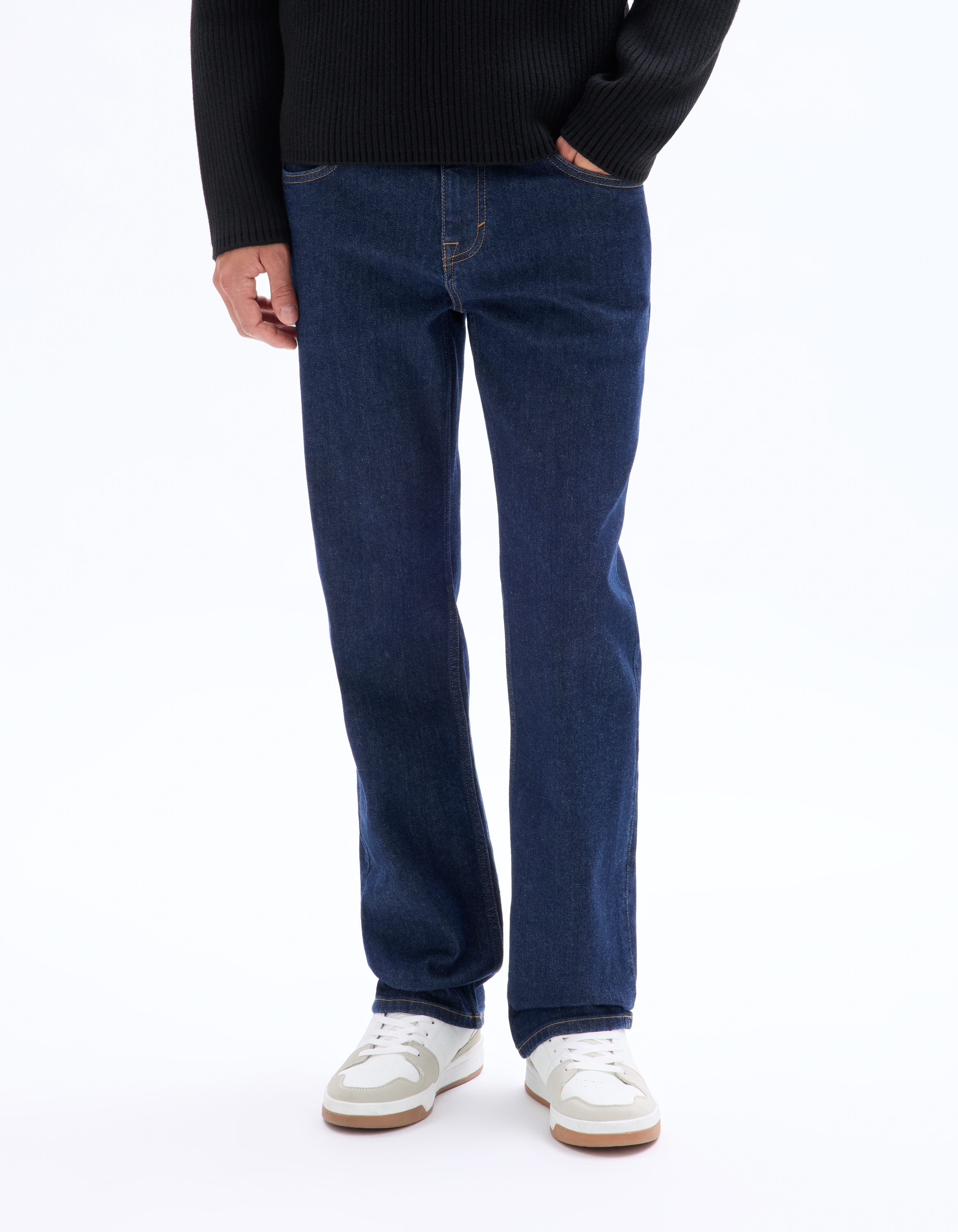 Jean C.5 regular coton stretch 3 longueurs - brut - camaieu - Modalova