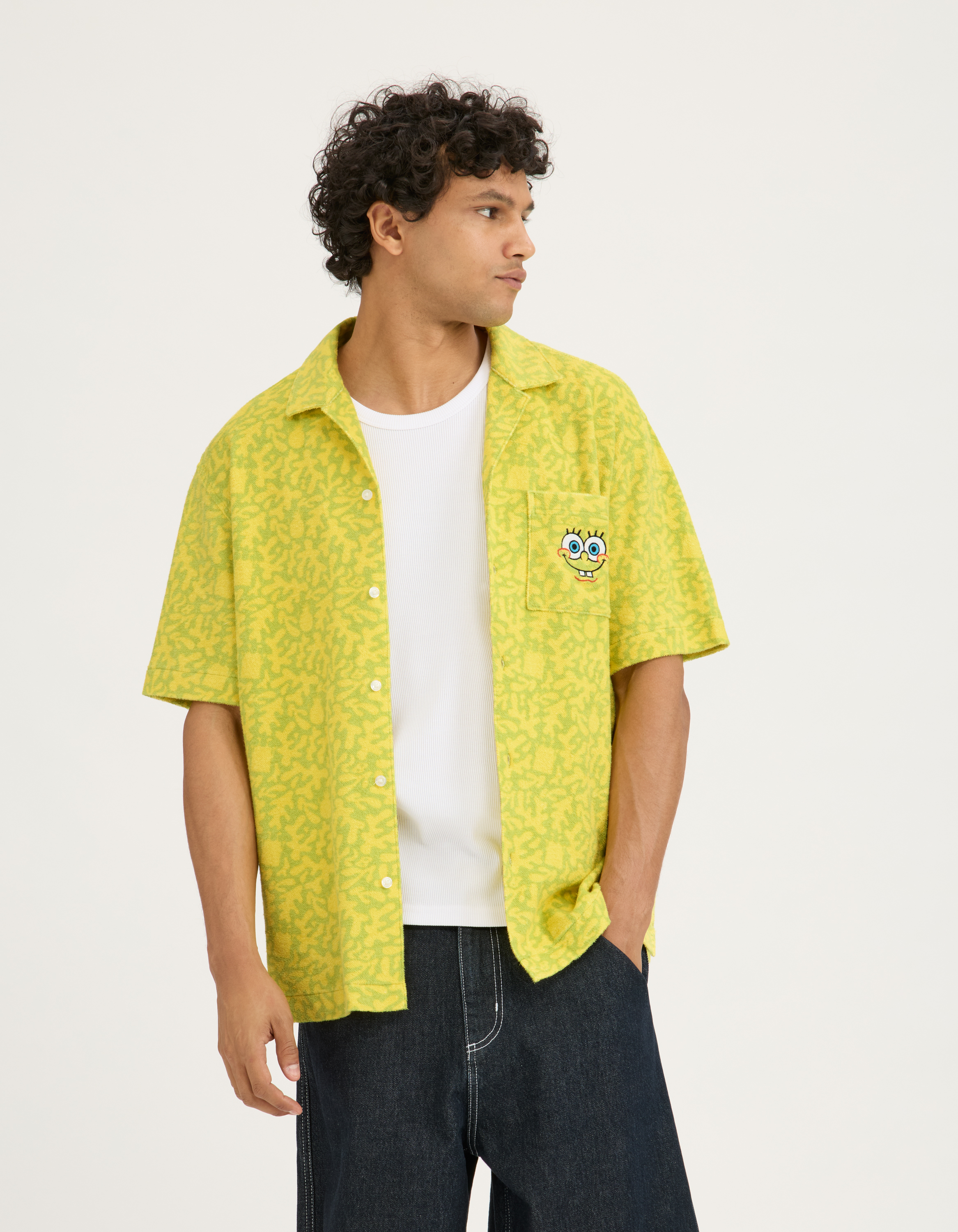 Bob l'Eponge - Chemise jaune - camaieu - Modalova