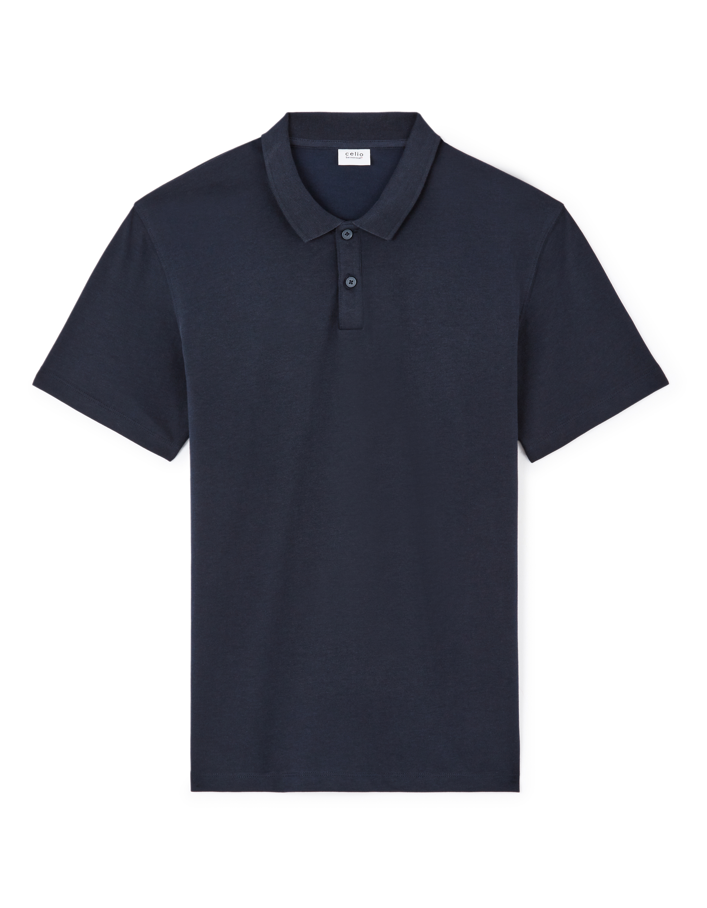 Polo regular coton mélangé - marine