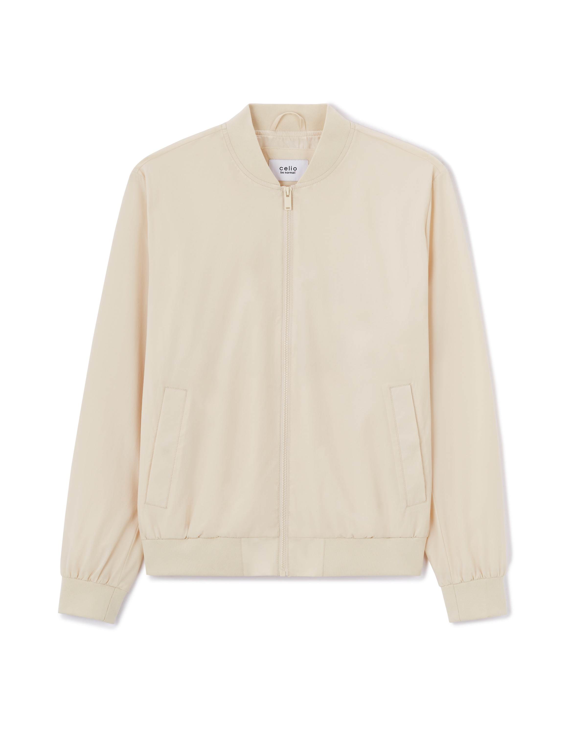 Bomber col bomber - écru