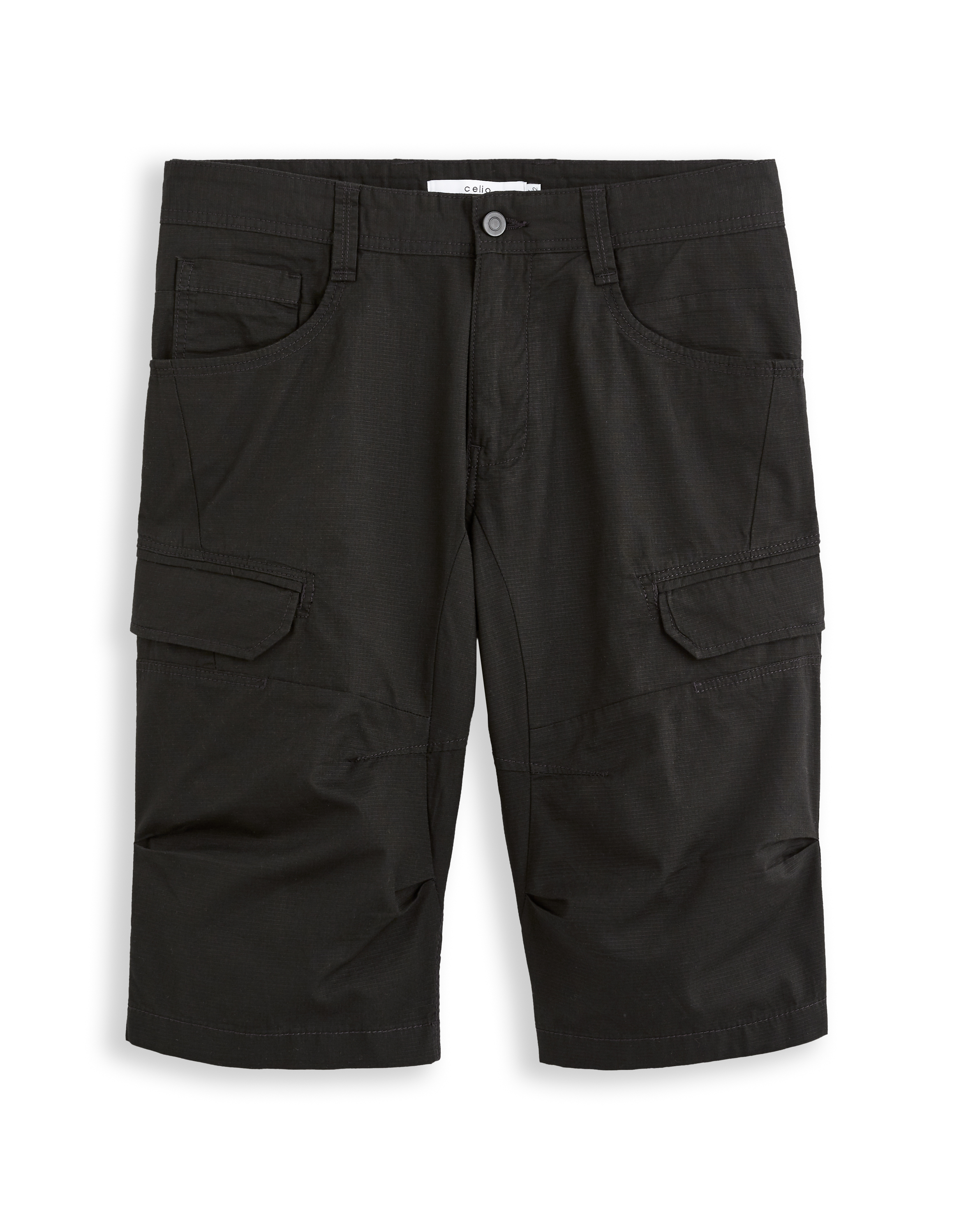 Bermuda cargo 100% coton - noir