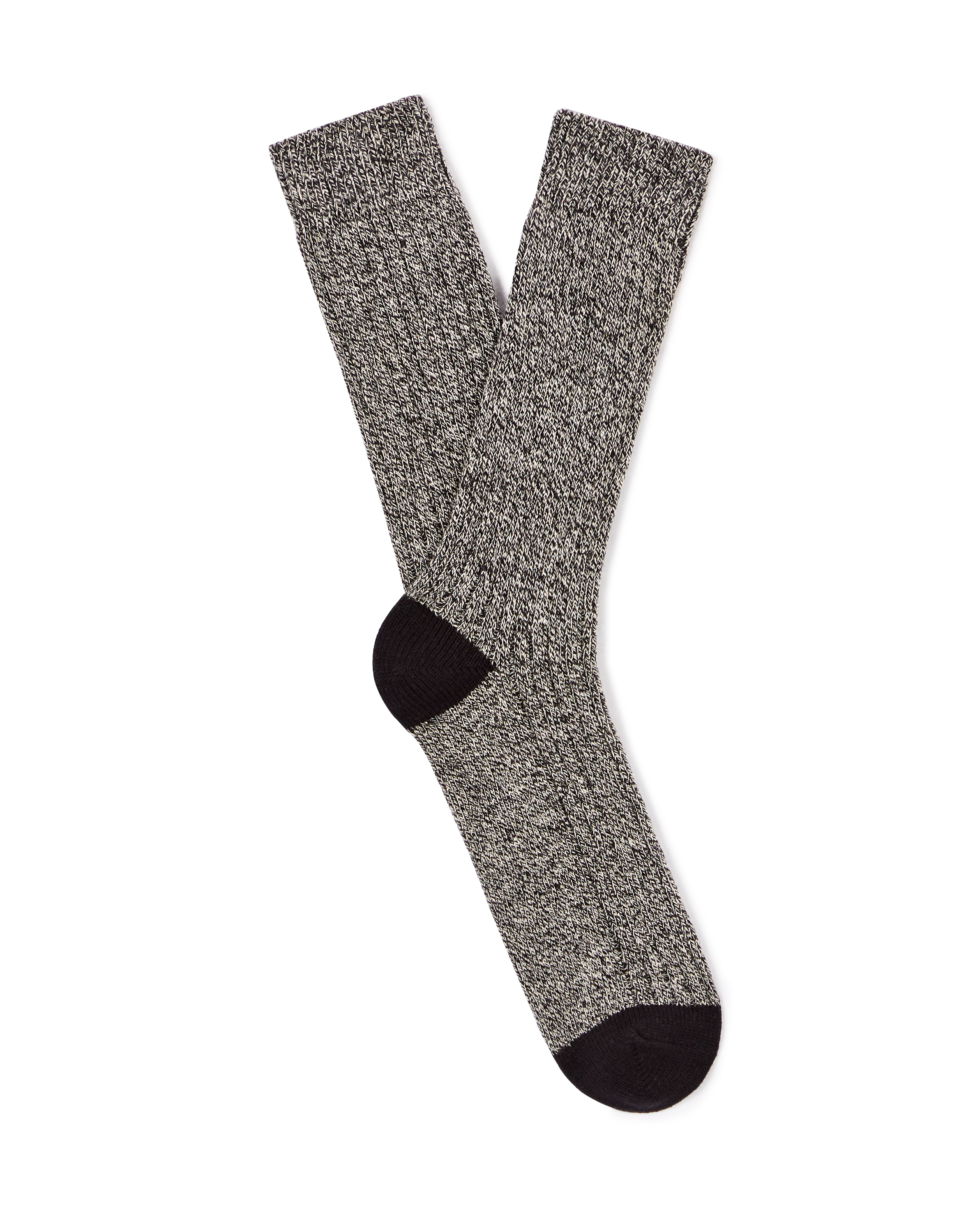 Chaussettes hautes sport en coton - noir