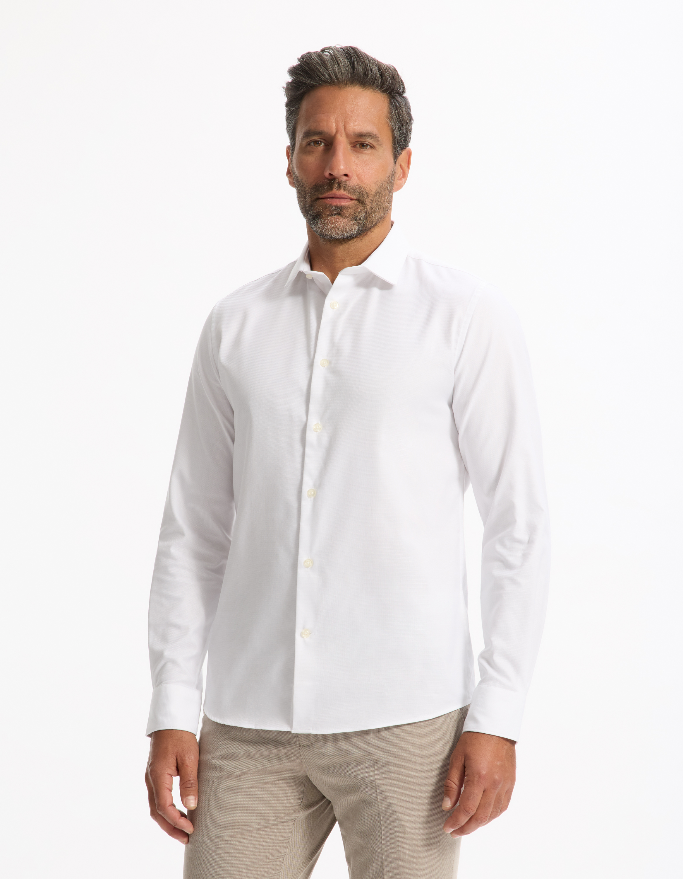 Chemise slim en oxford royal - camaieu - Modalova