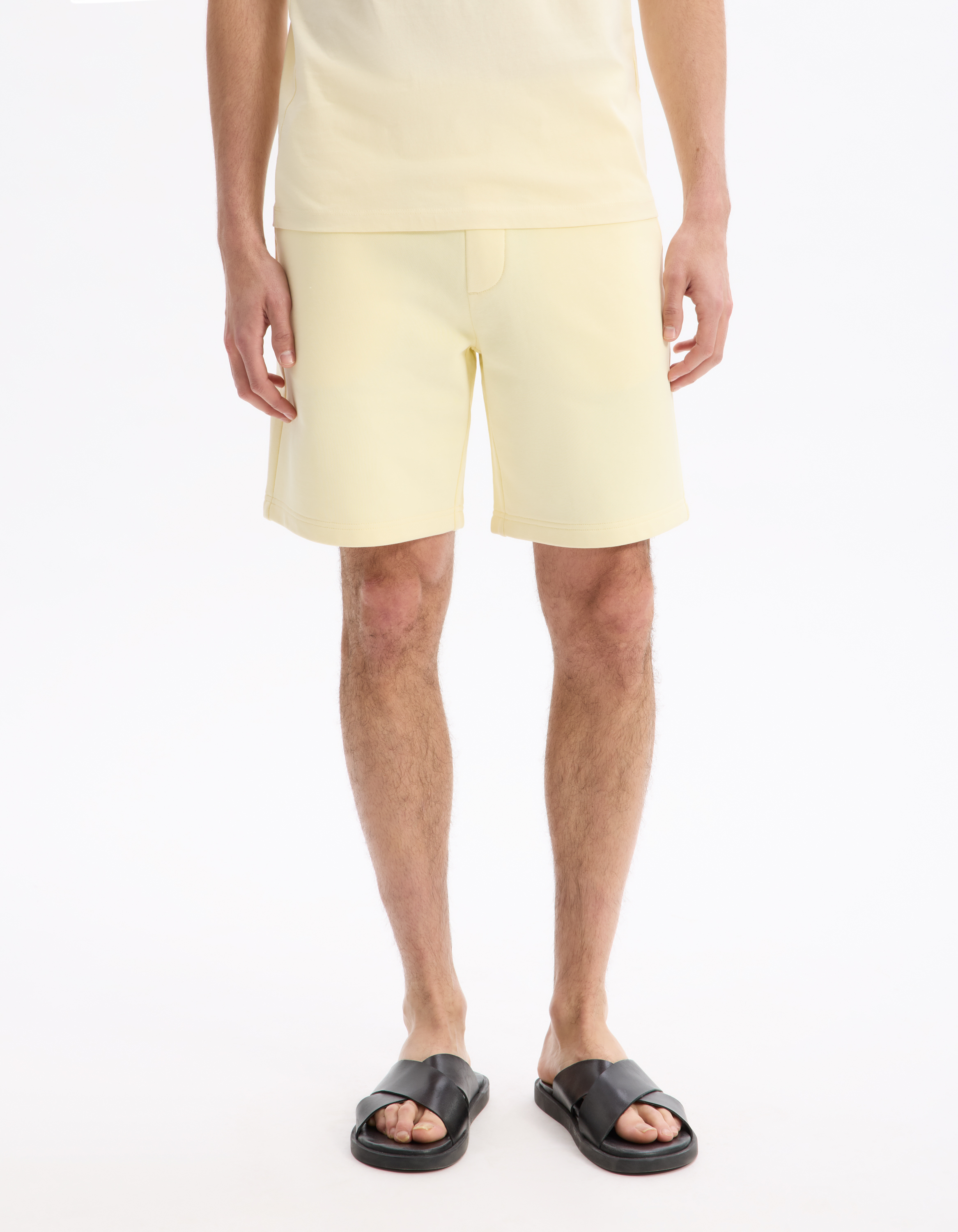 Bermuda 100% coton - jaune - camaieu - Modalova