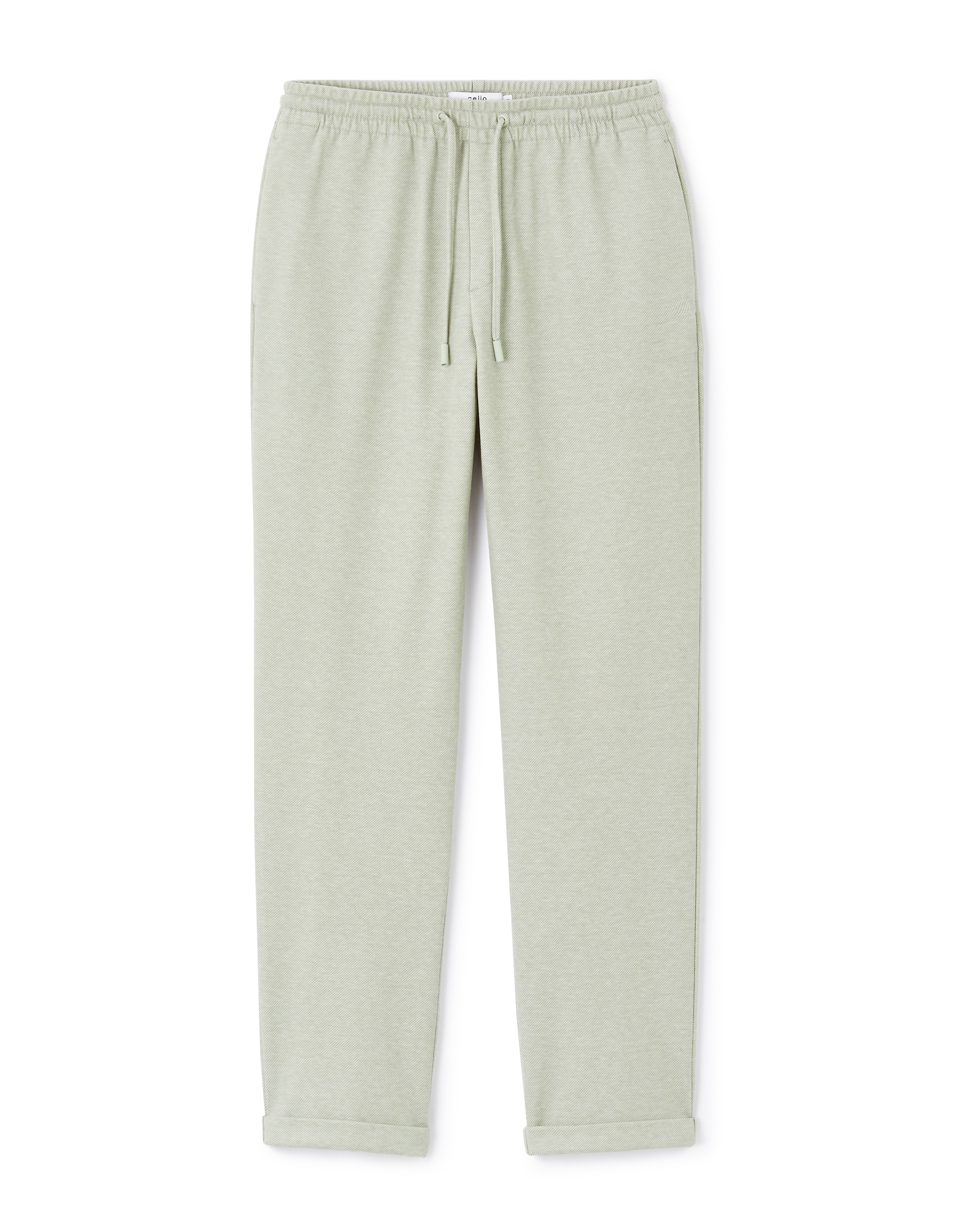 Pantalon slim coton stretch - vert