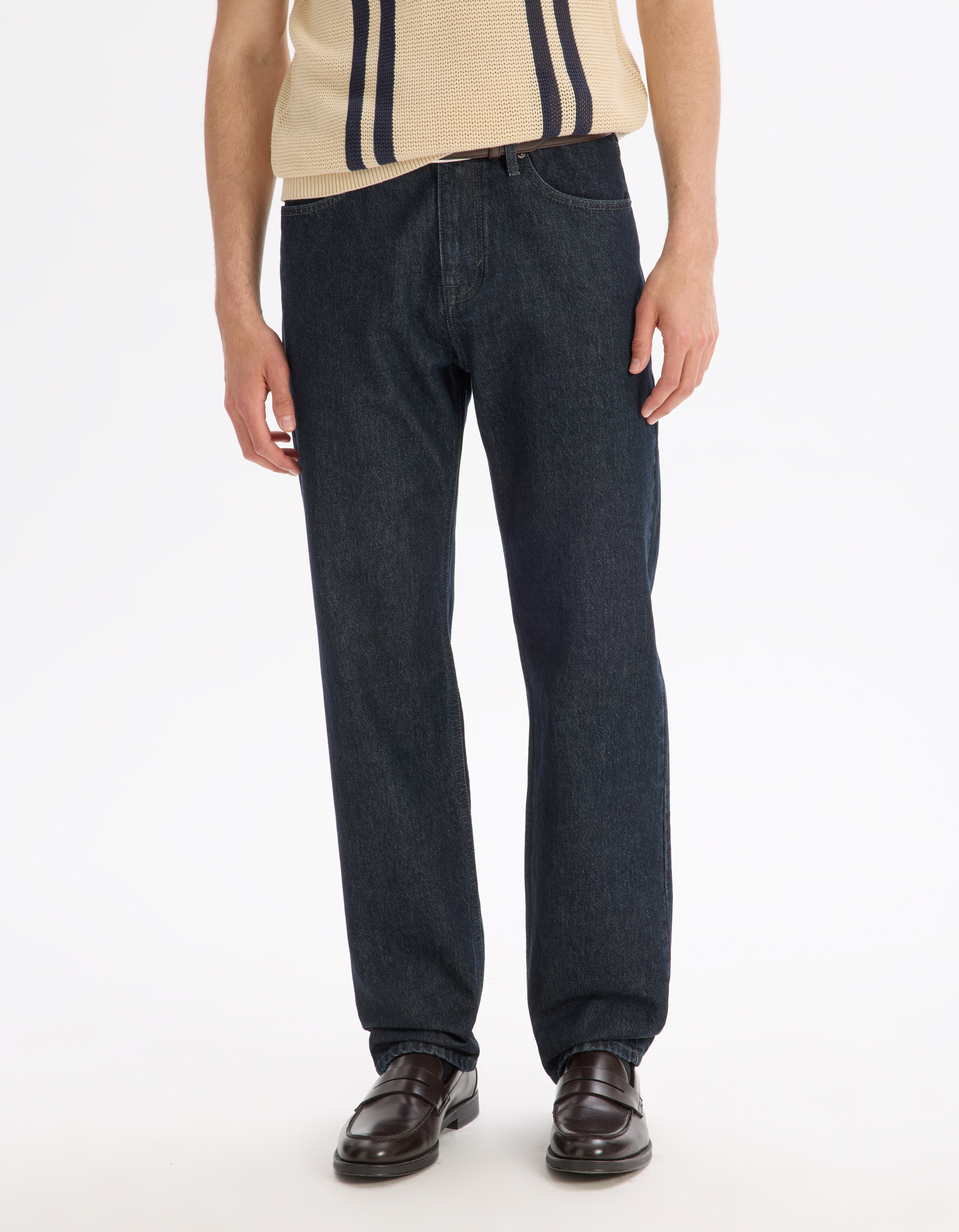 Jean loose 100% coton - brut - camaieu - Modalova