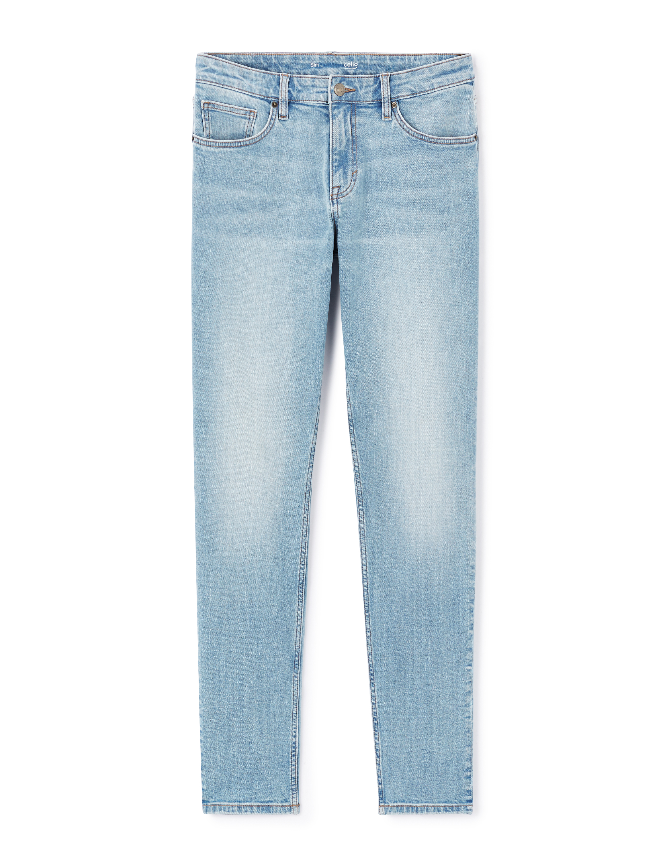 Jean slim coton stretch - bleu clair