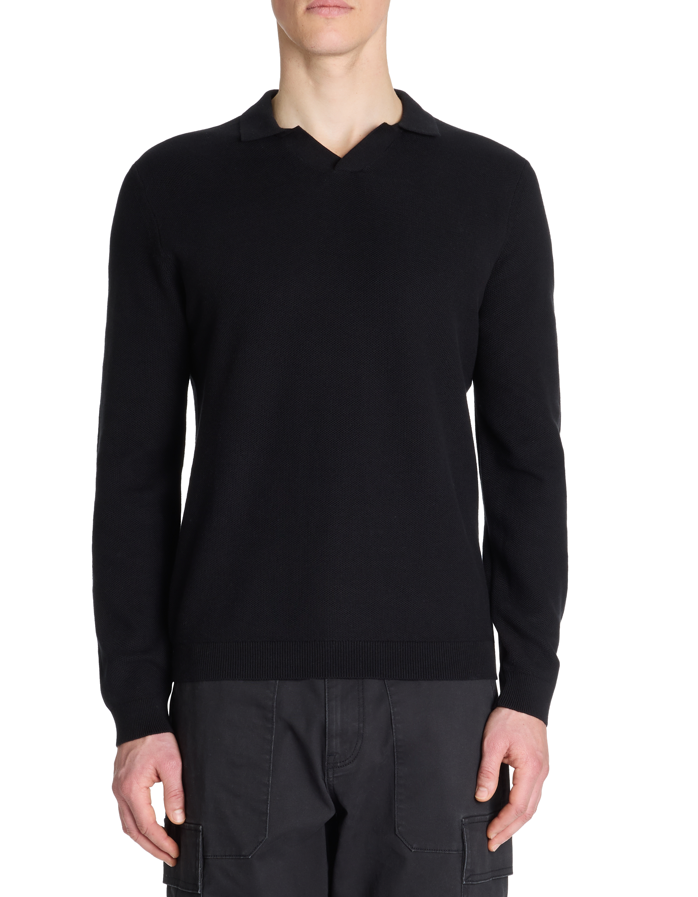 Pull col requin 100% coton - noir - camaieu - Modalova