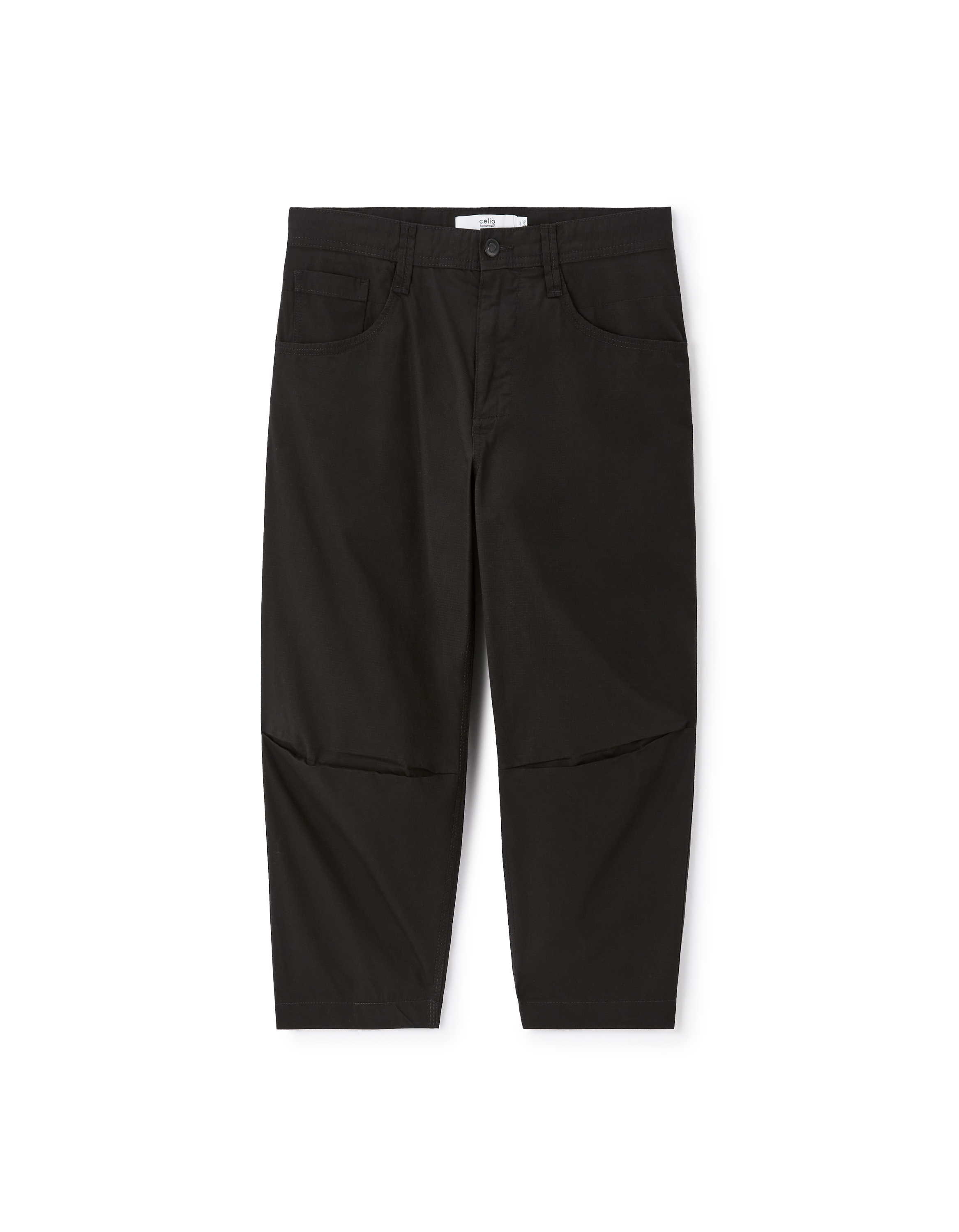 Pantacourt 100% coton - noir