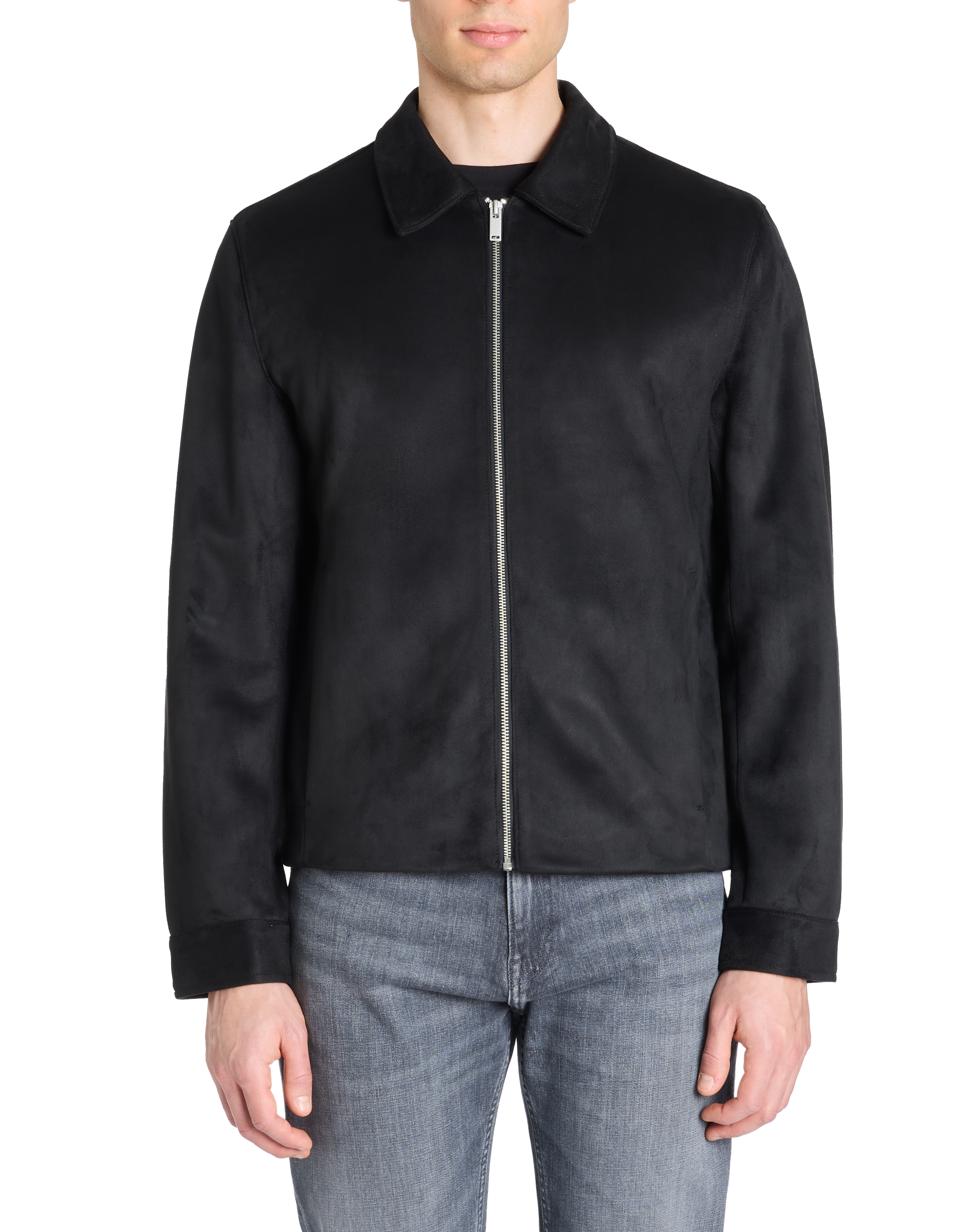 Veste col chemise - noir - camaieu - Modalova