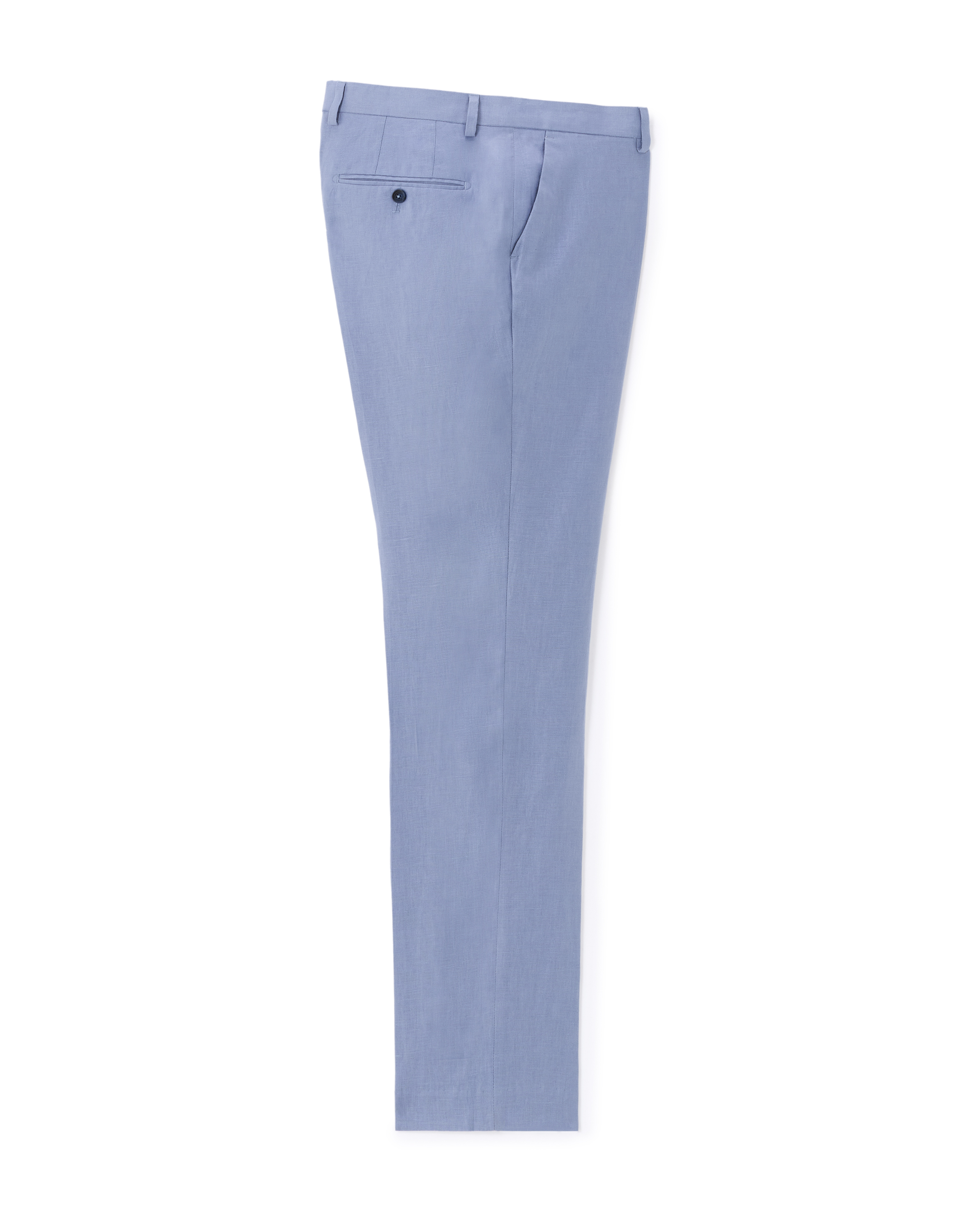 Pantalon de costume slim 100% lin - bleu